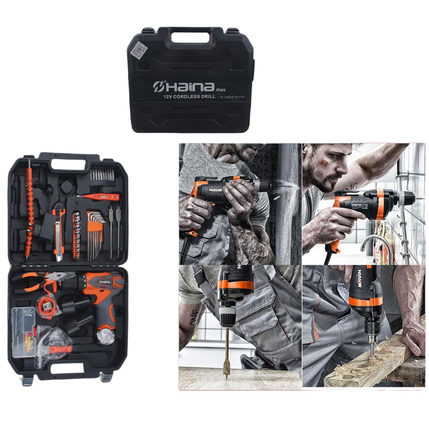 Set De Taladro Inalambrico 12V