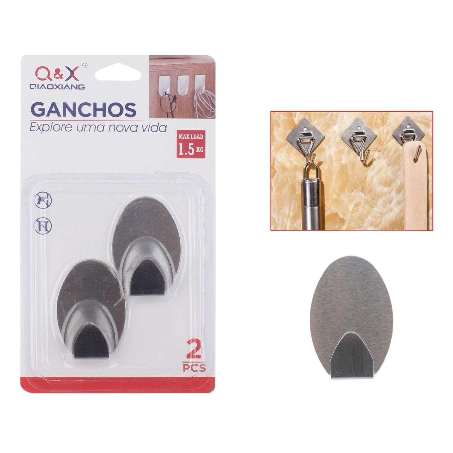 S-10414-N Gancho Adhesivo De Acero Inoxidable