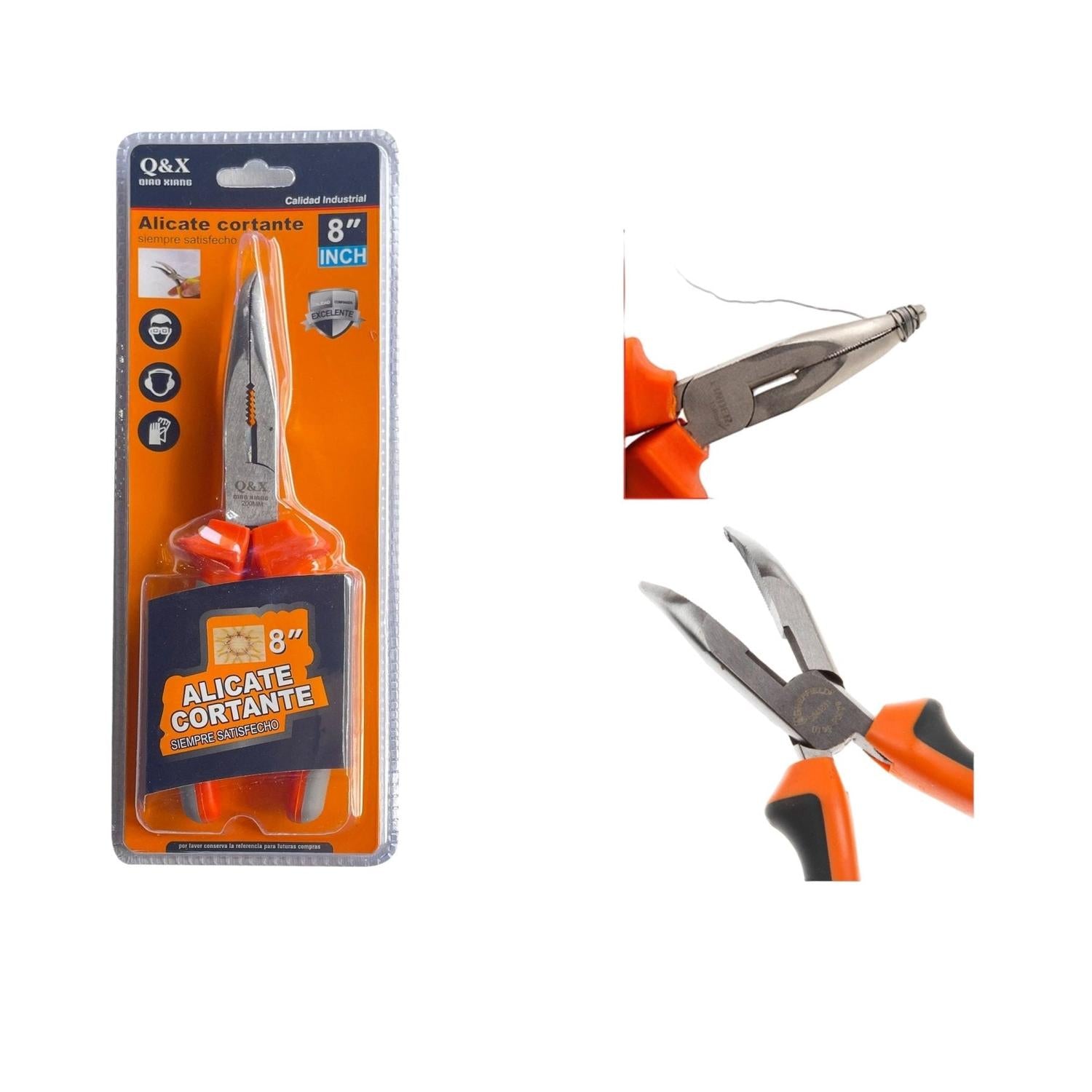 8 * Juego De Alicates De Punta Curva Con Mango Tipo Arco, Color Original