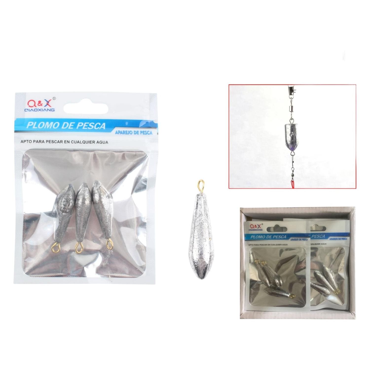 Bolsa De 3 Plomos De Pesca