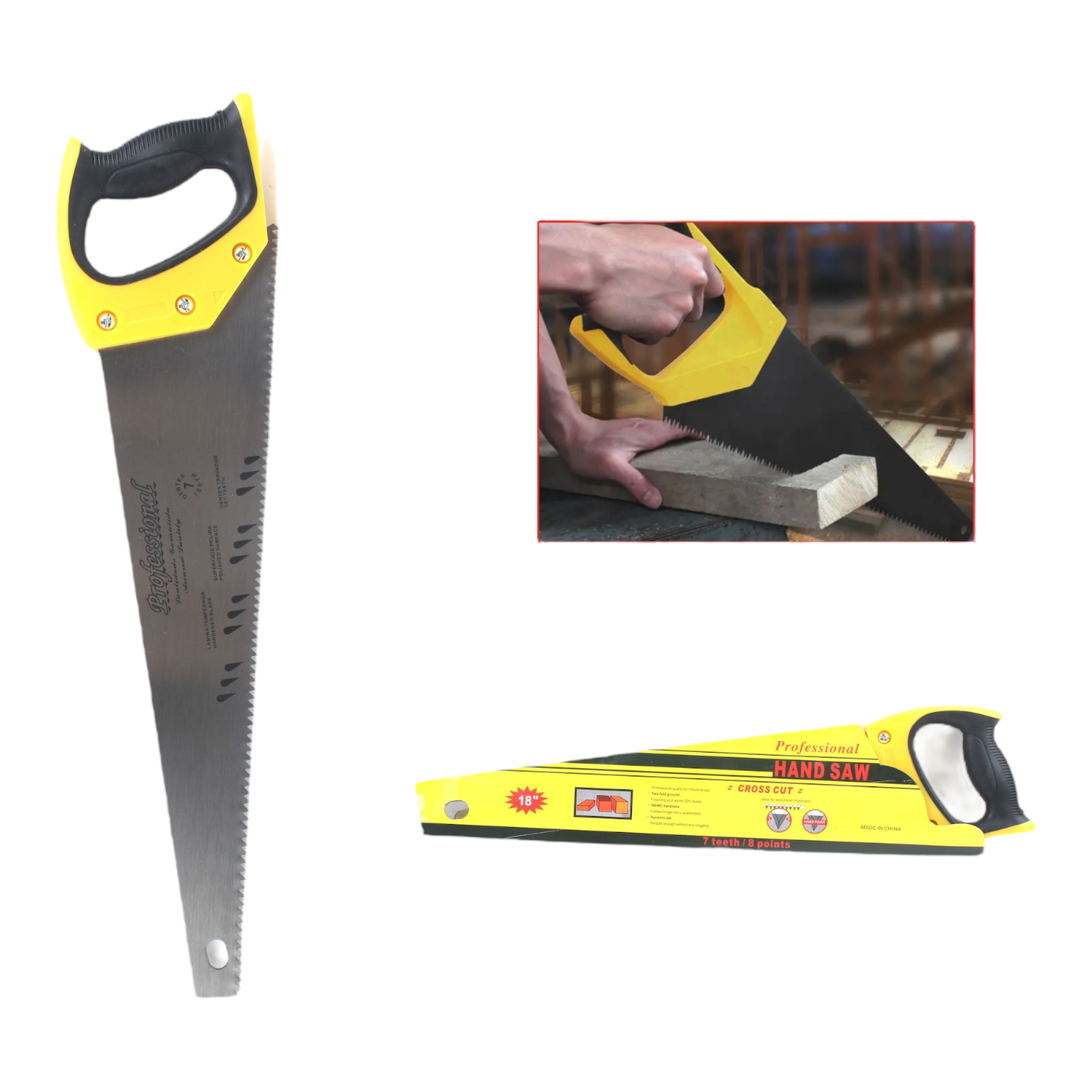 Sierra Con Mango De Pl¨¢stico De 22 Pulgadas.