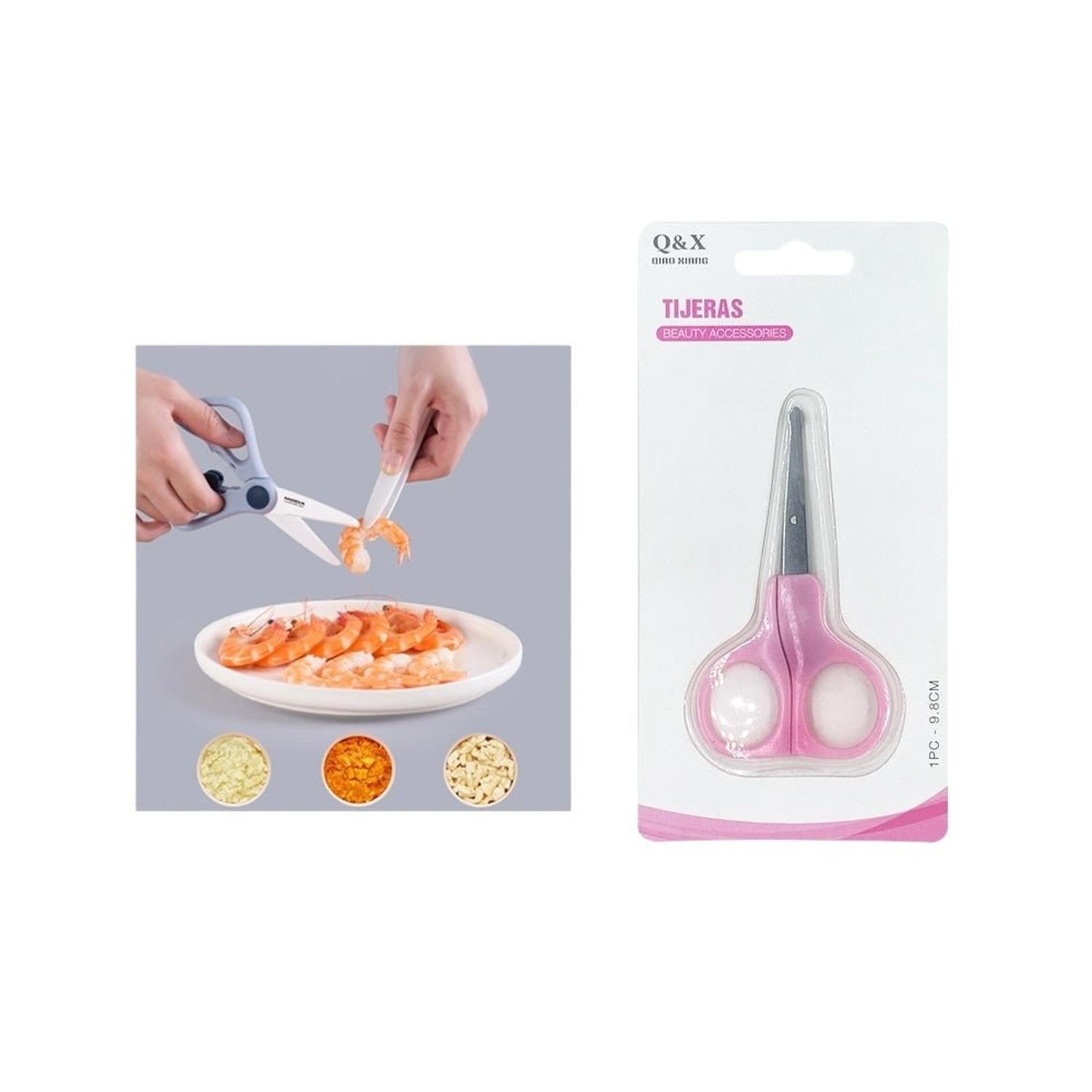 1 Tijeras Para Bebé De Colores Mezclados.