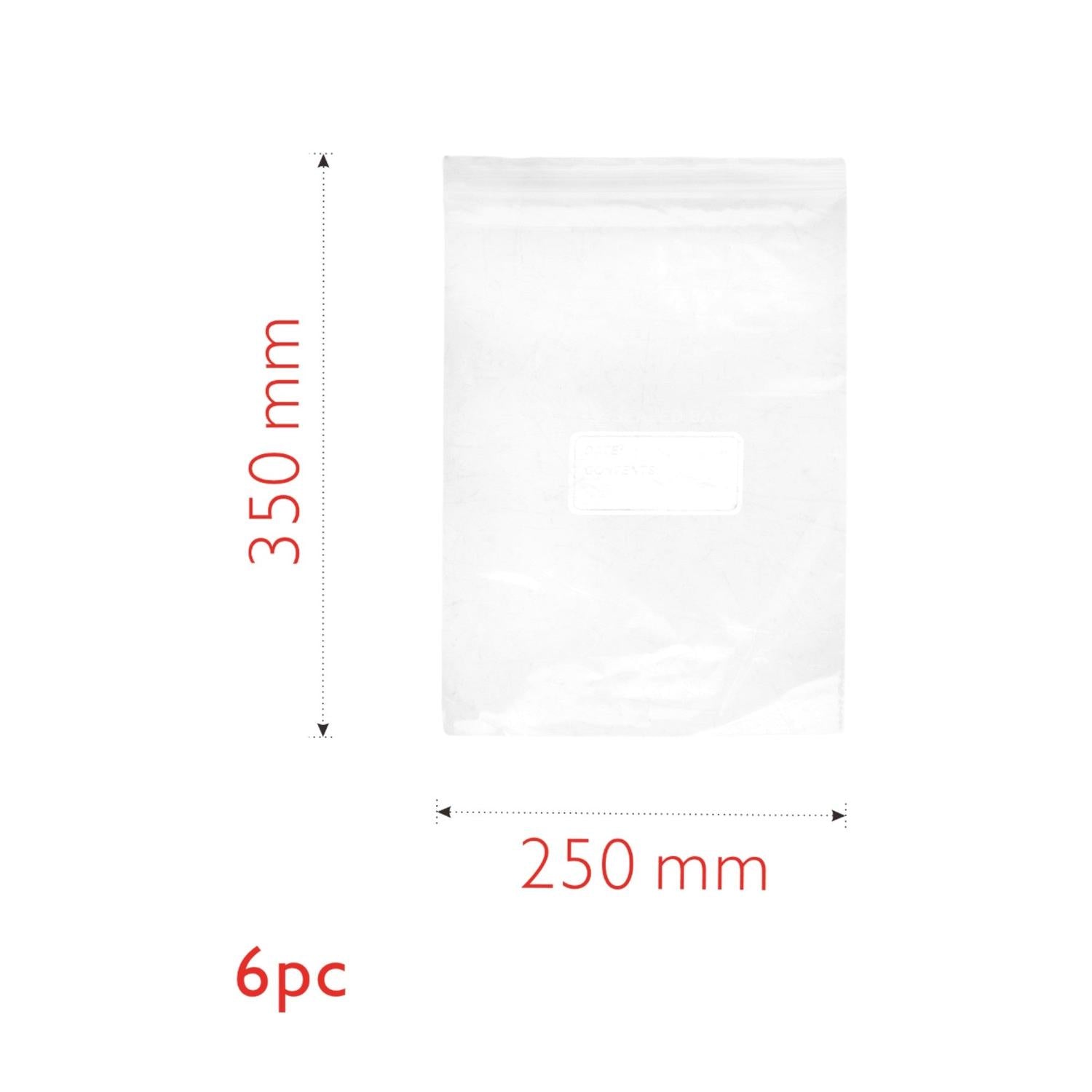 Bolsa resellable 6PCS 250*350MM modelo HK206A