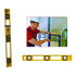 Nivel de Burbuja Plástico Amarillo 60 cm (24) 3 Viales