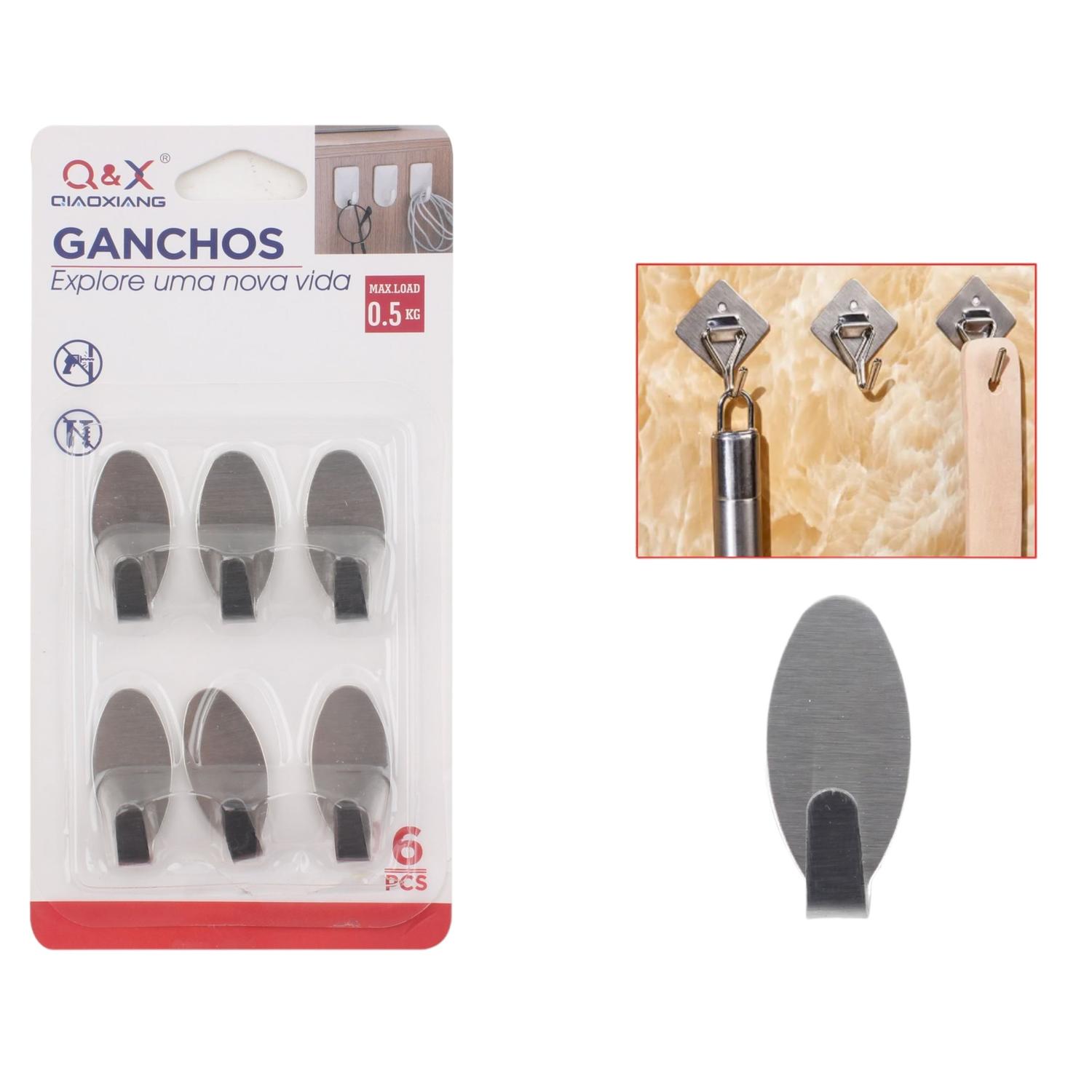 Xy-00850-N Ovalado De Acero Inoxidable, Paquete De 6