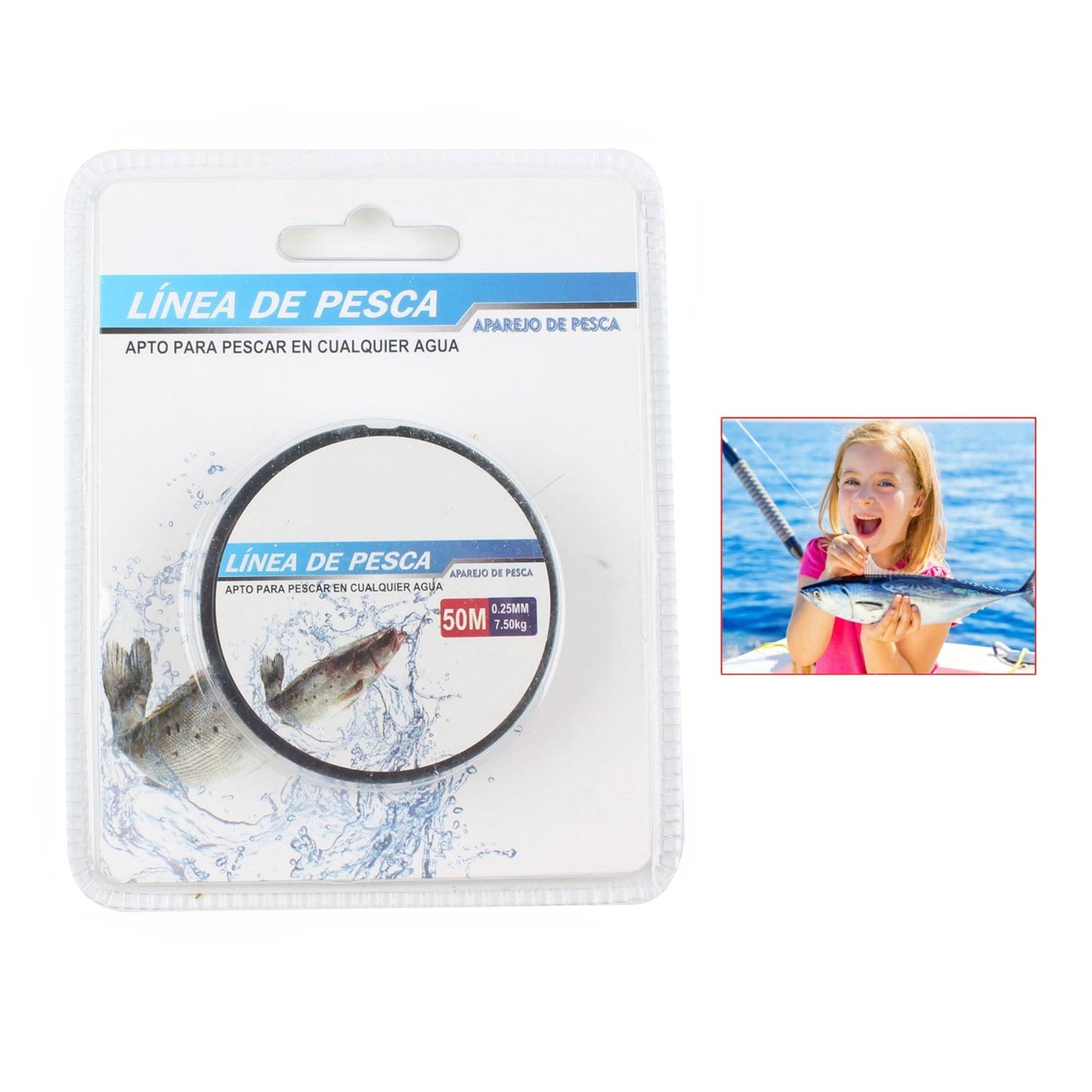 Línea De Pesca De 50 Metros 0,25 Mm