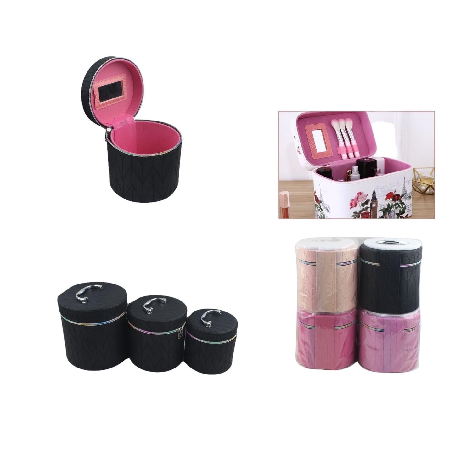 Juego De Neceseres De Tres Piezas 802-3 (Serie De Patrones Ondulados Grandes)