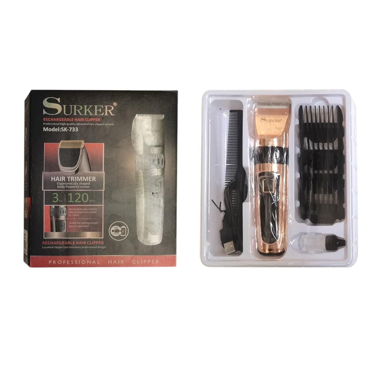 Cortadora de Pelo Recargable Surker