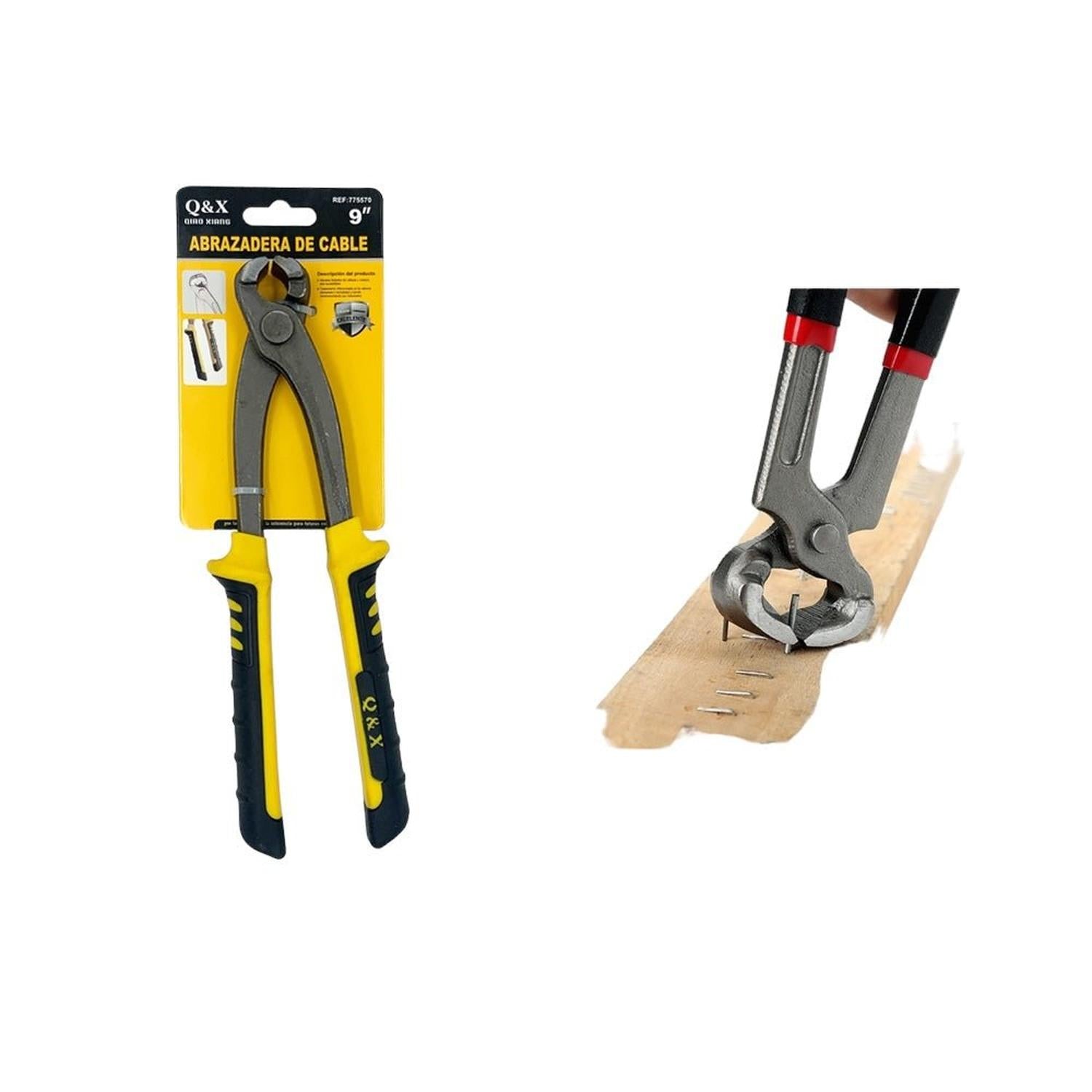 Alicates Para Sujetar Cables Pulidos Naturales De 9 Pulgadas