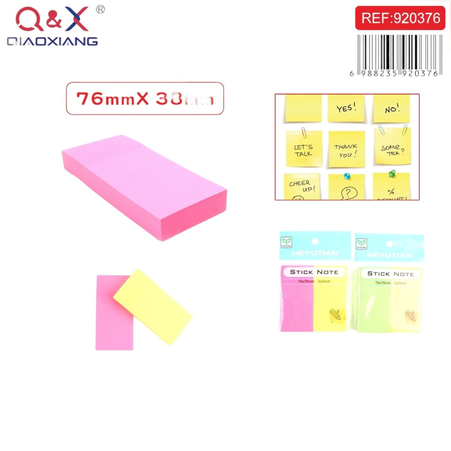 Notas Adhesivas– Colores Fluorescentes (2 Tiras)