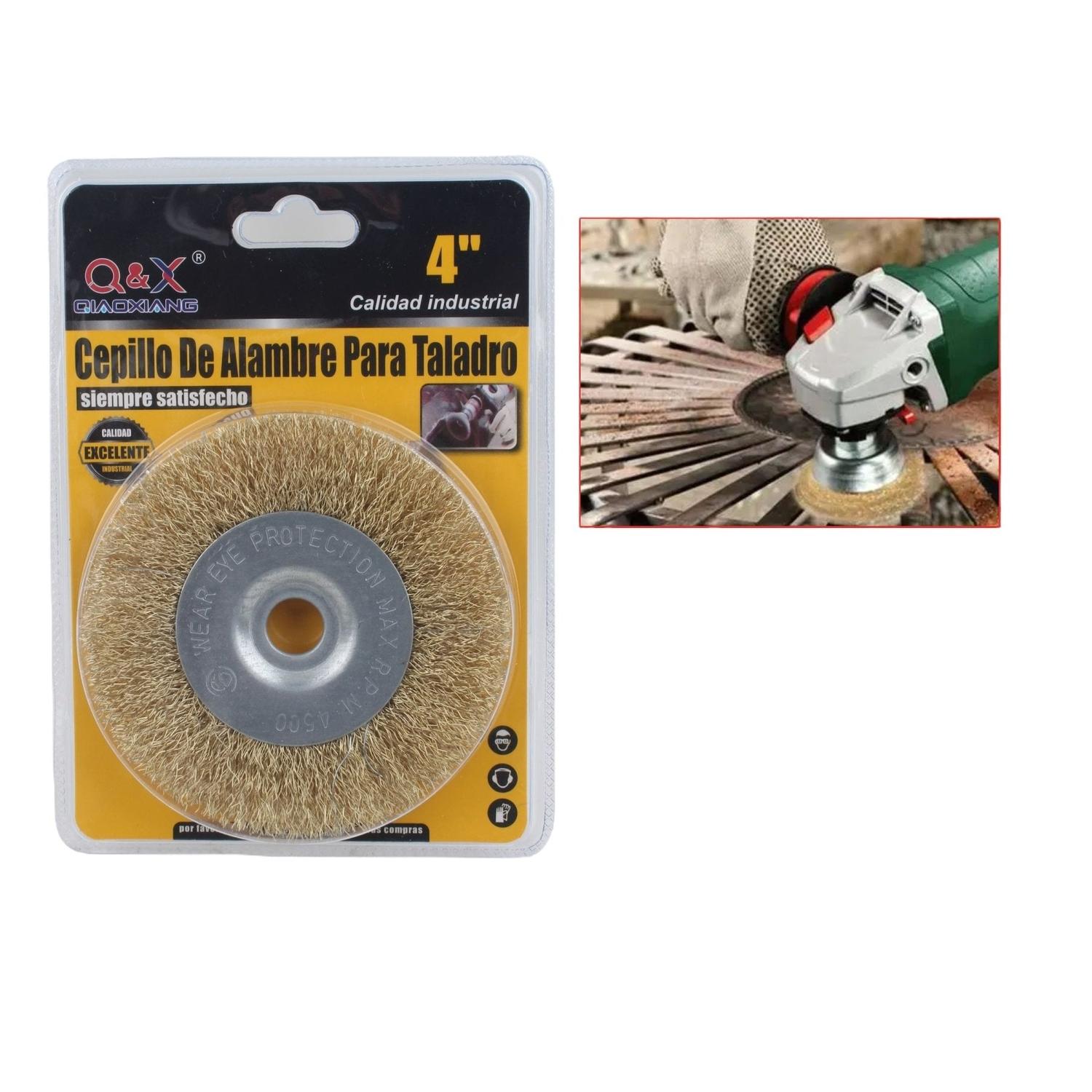 Cepillo De Alambre Curvo Plano Con Orificio De 4Pulgada M13