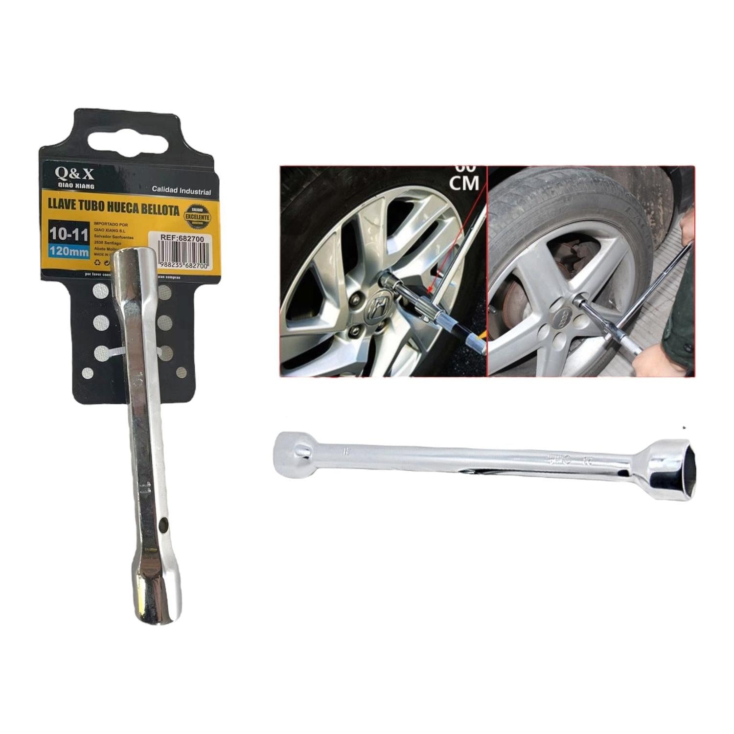 Llave Hexagonal Para Neum¨¢ticos 10-11 De 120 Mm