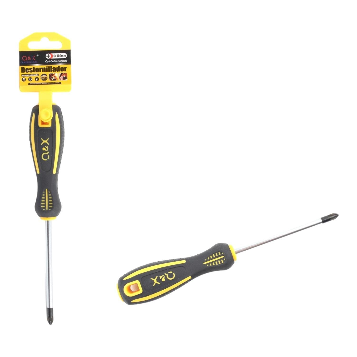 Nuevo Destornillador Mango Cuadrado (Cruz 6*100) Imantado