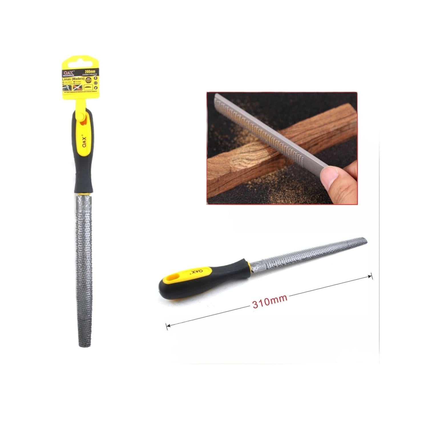 Lima De Acero Media Ca?A De 200Mm Para Madera