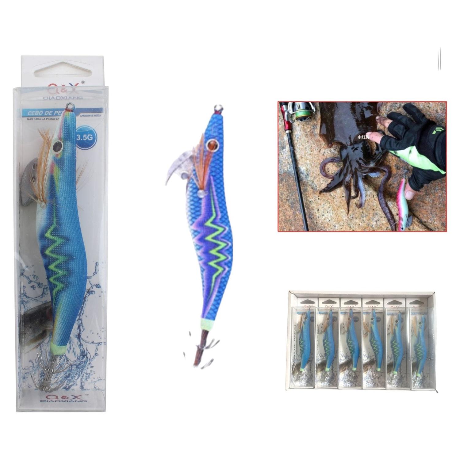 Señuelo Tipo Camarón 3.5G – Flash Violeta | Q&X