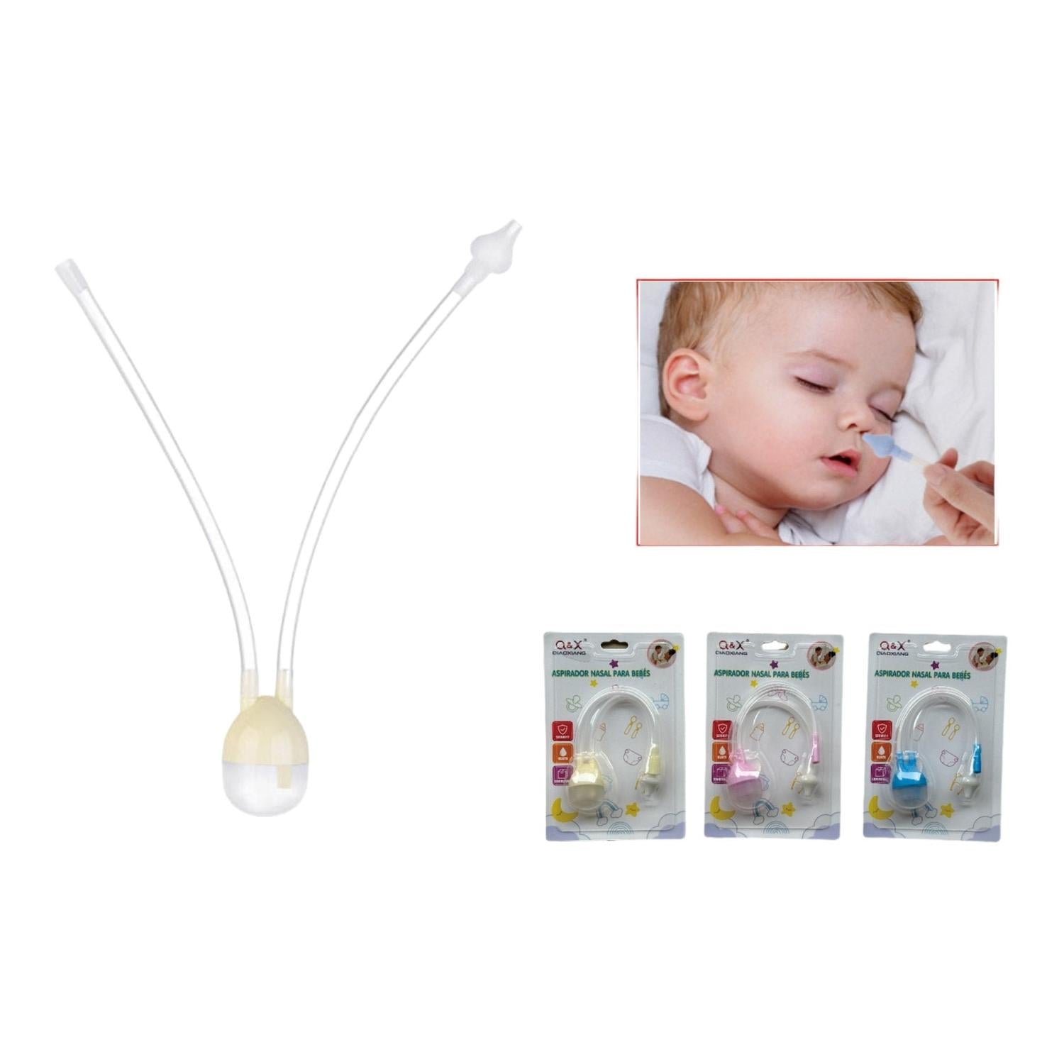 Aspirador Nasal con Doble Tubo