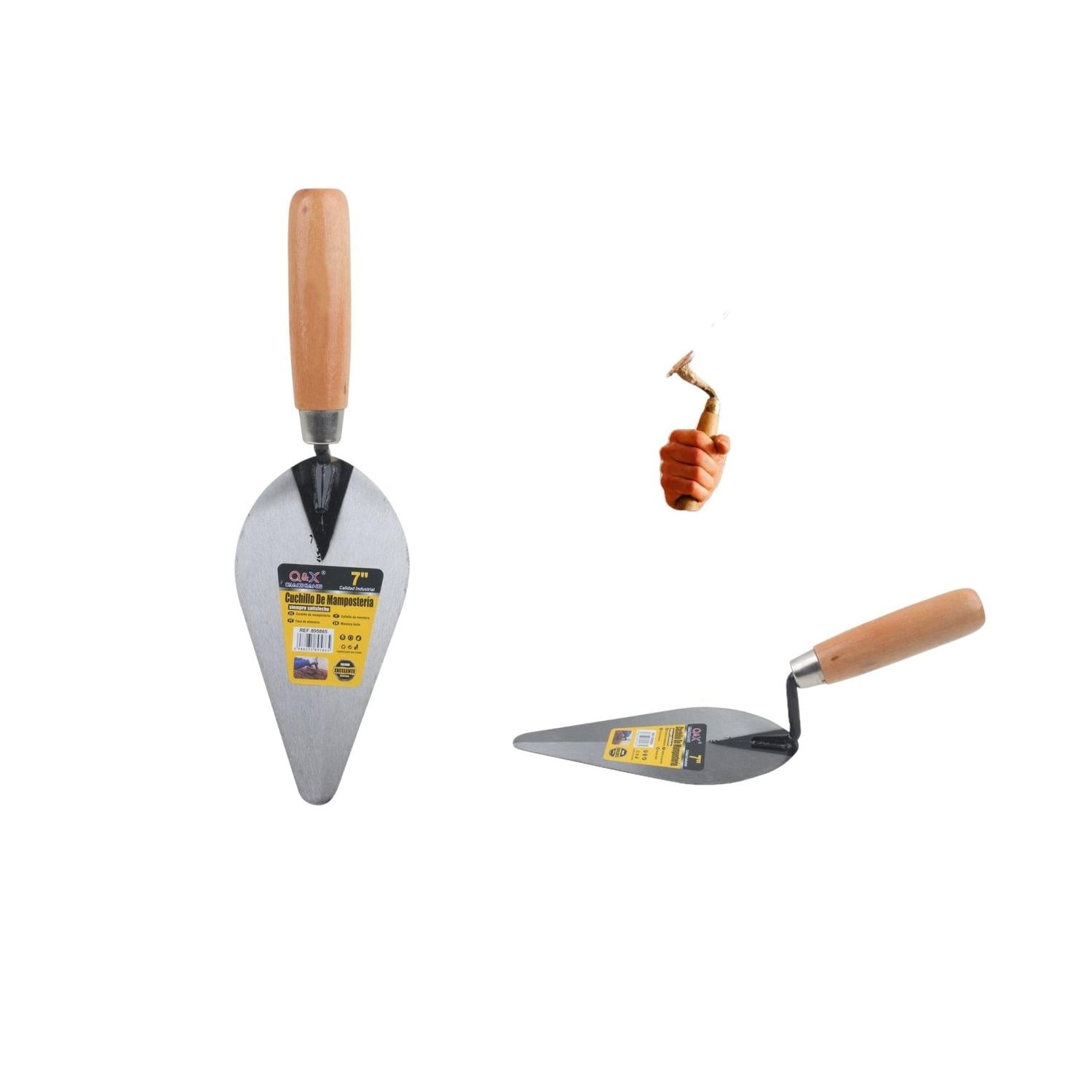 Cuchillo De Alba?il En Forma De Melocot¨®n Con Mango De Madera De 7 Pulgadas.