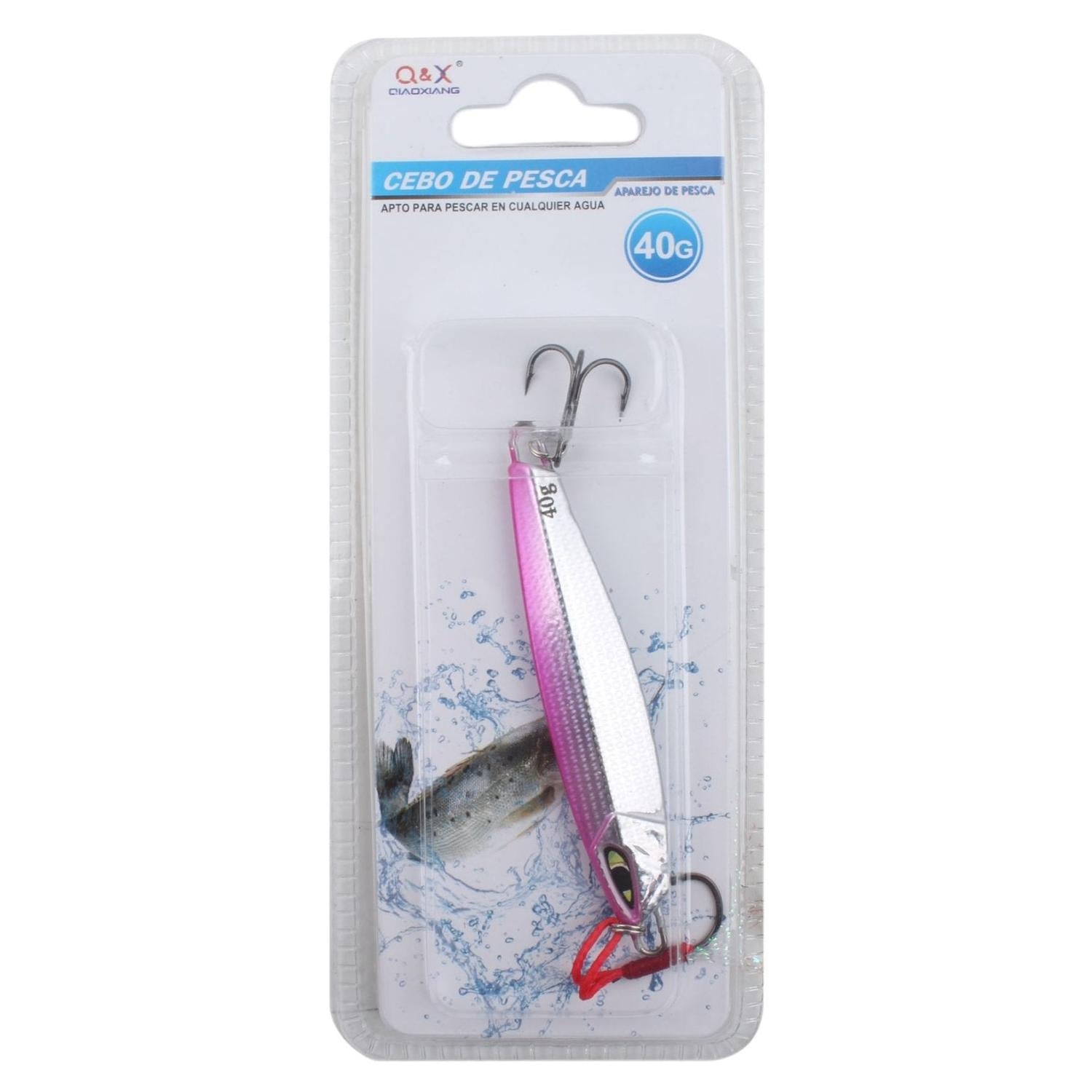 Pez De Plomo 1001-40G Con Anzuelo De Tres Garras