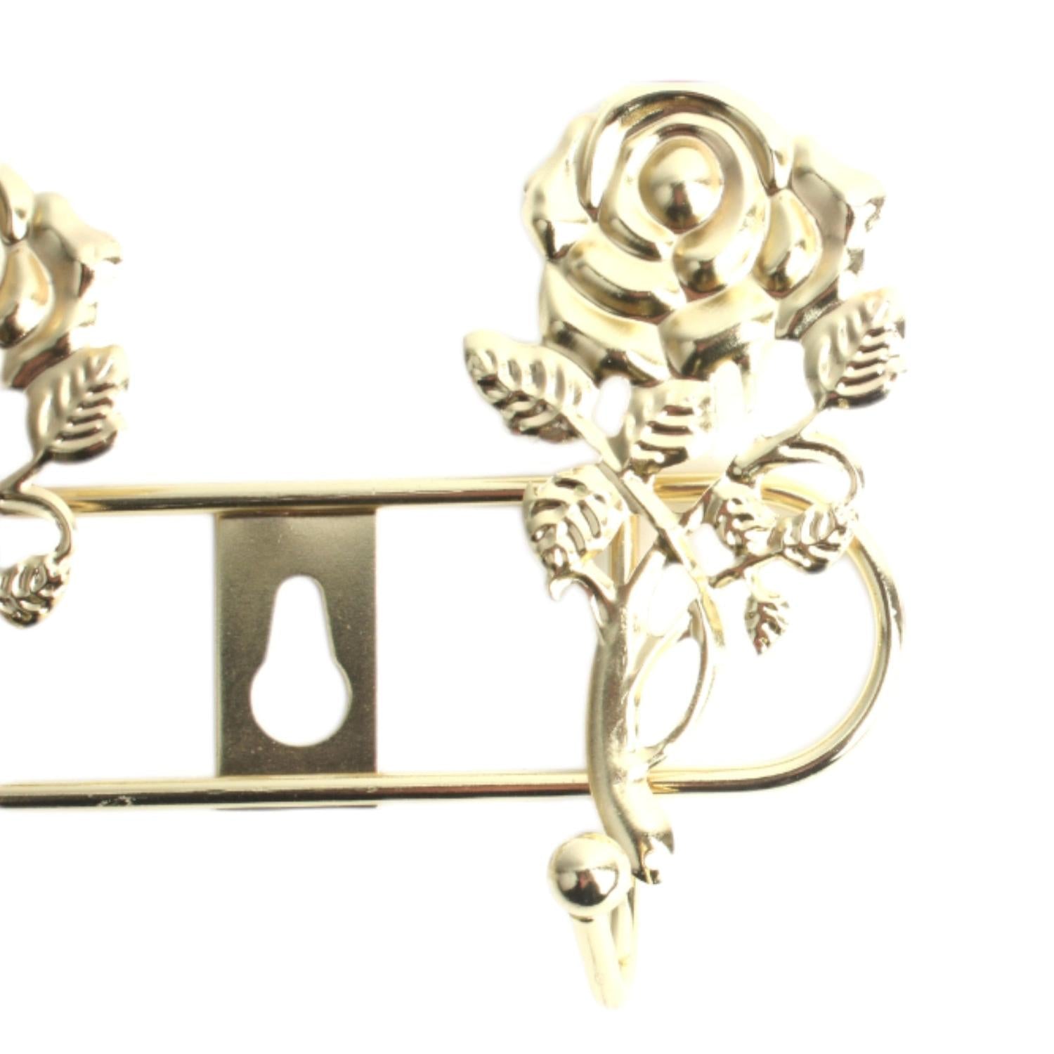 Lx124-Gancho Rosa Imitación Oro 6 Cabezas