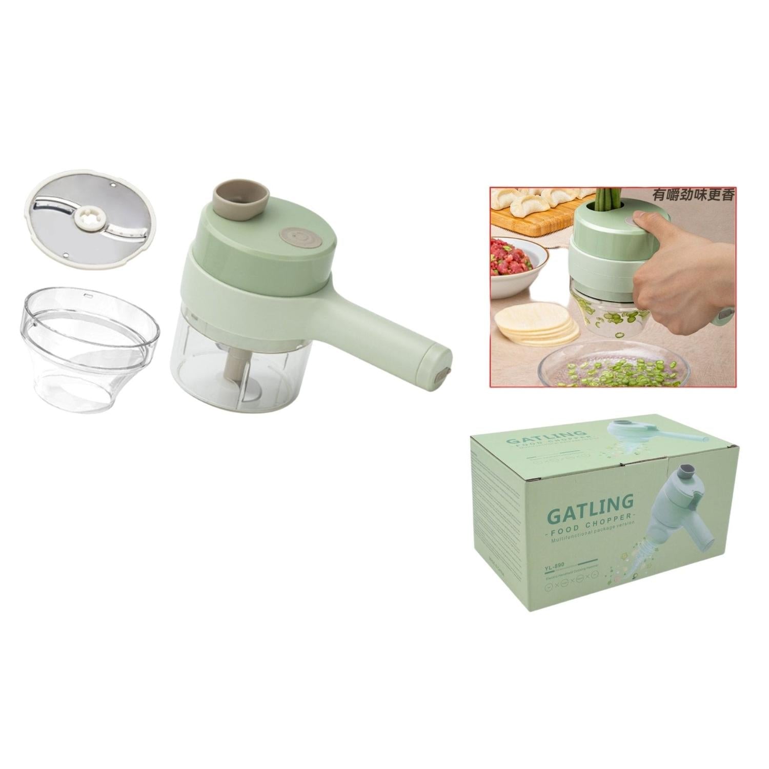 Cortador de Vegetales Eléctrico USB  Tipo Gatling