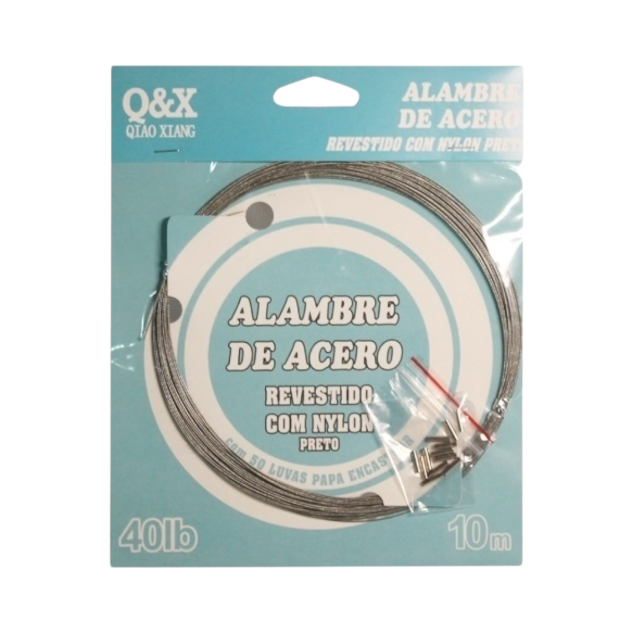 10M Cable de Acero para Pesca Marina 40LB