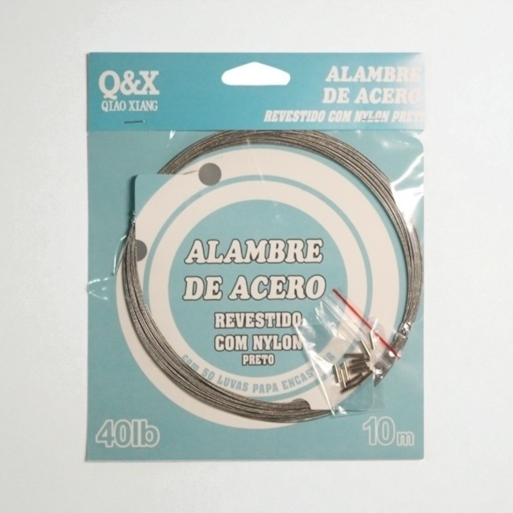 cable de acero para pesca marina resistente 40LB Qiaoxiang