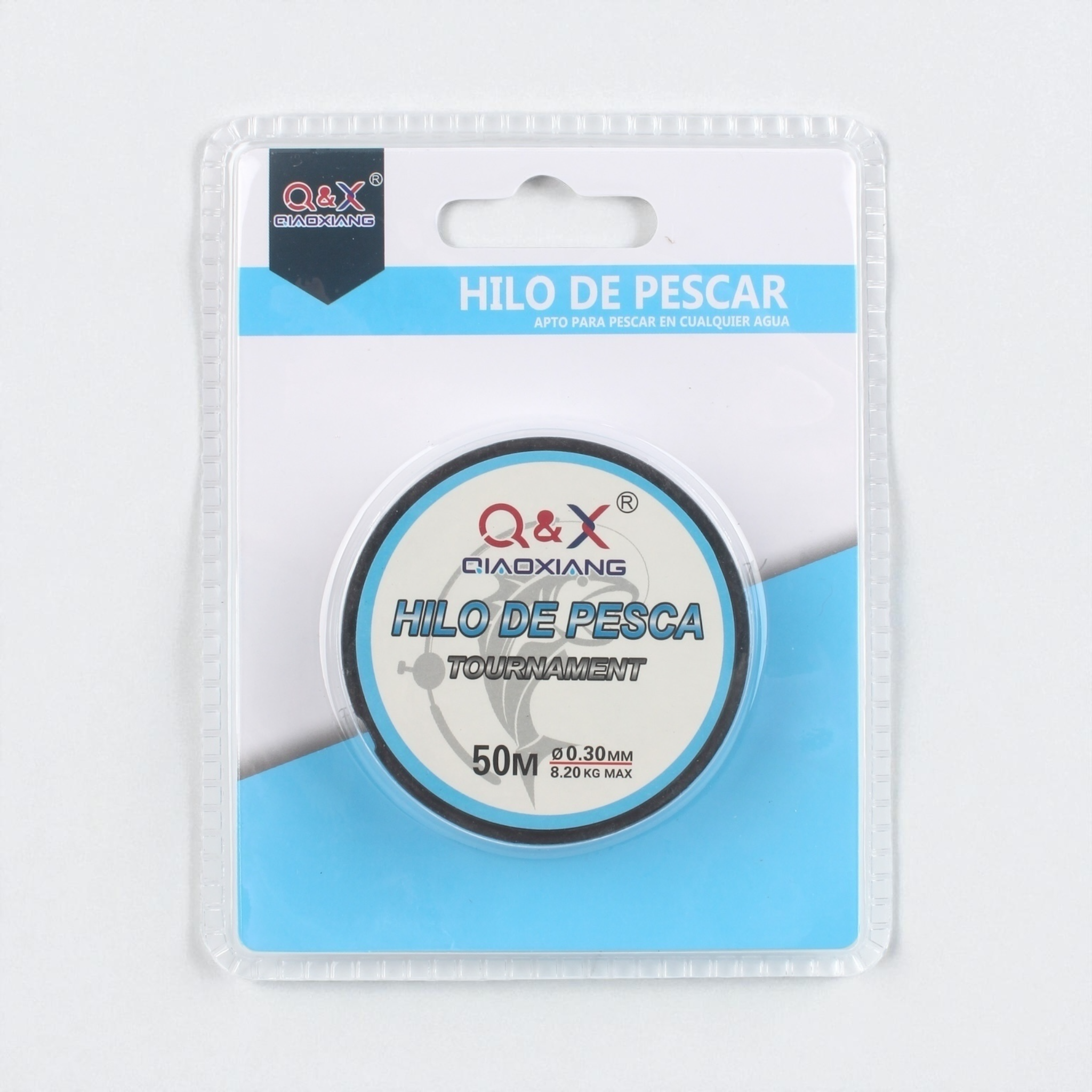 línea de pesca monofilamento resistente transparente 50m 0.30mm Qiaoxiang