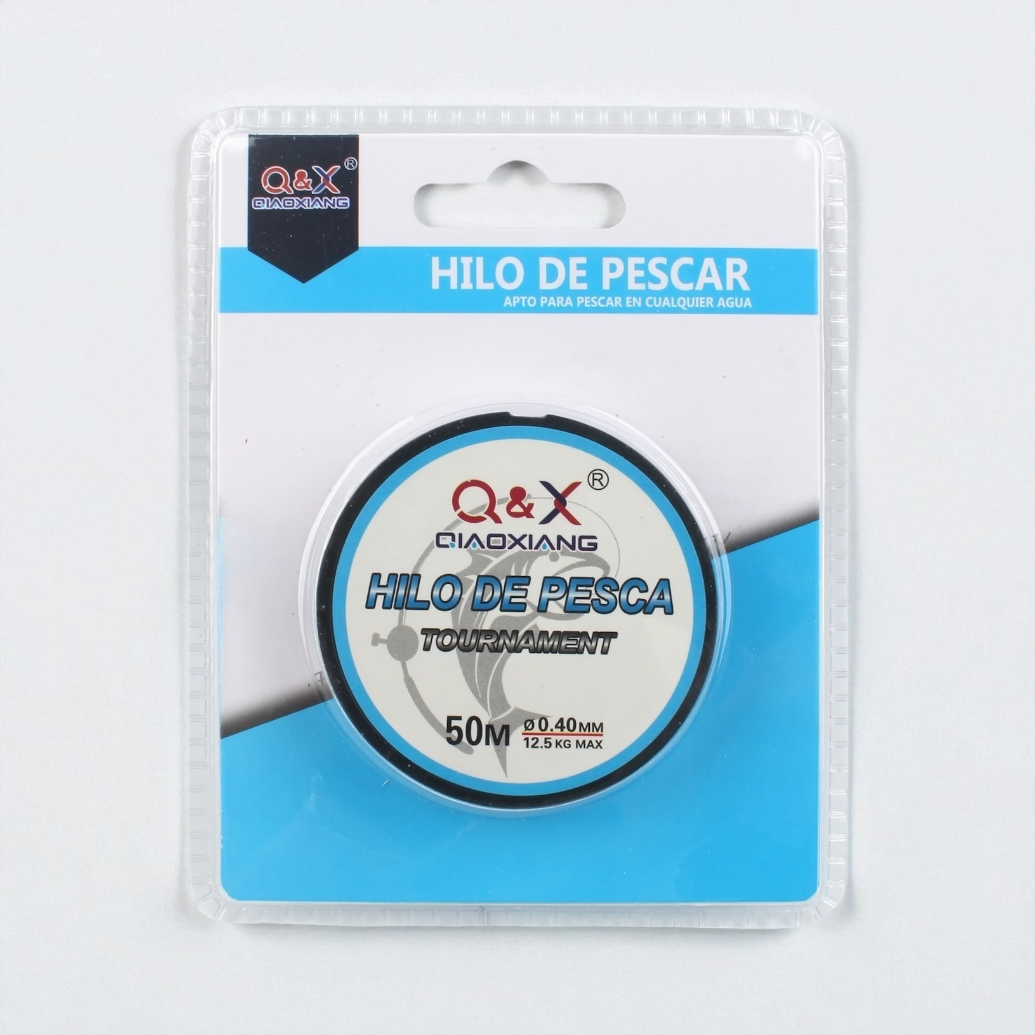 línea de pesca monofilamento resistente transparente 50m 0.40mm Qiaoxiang