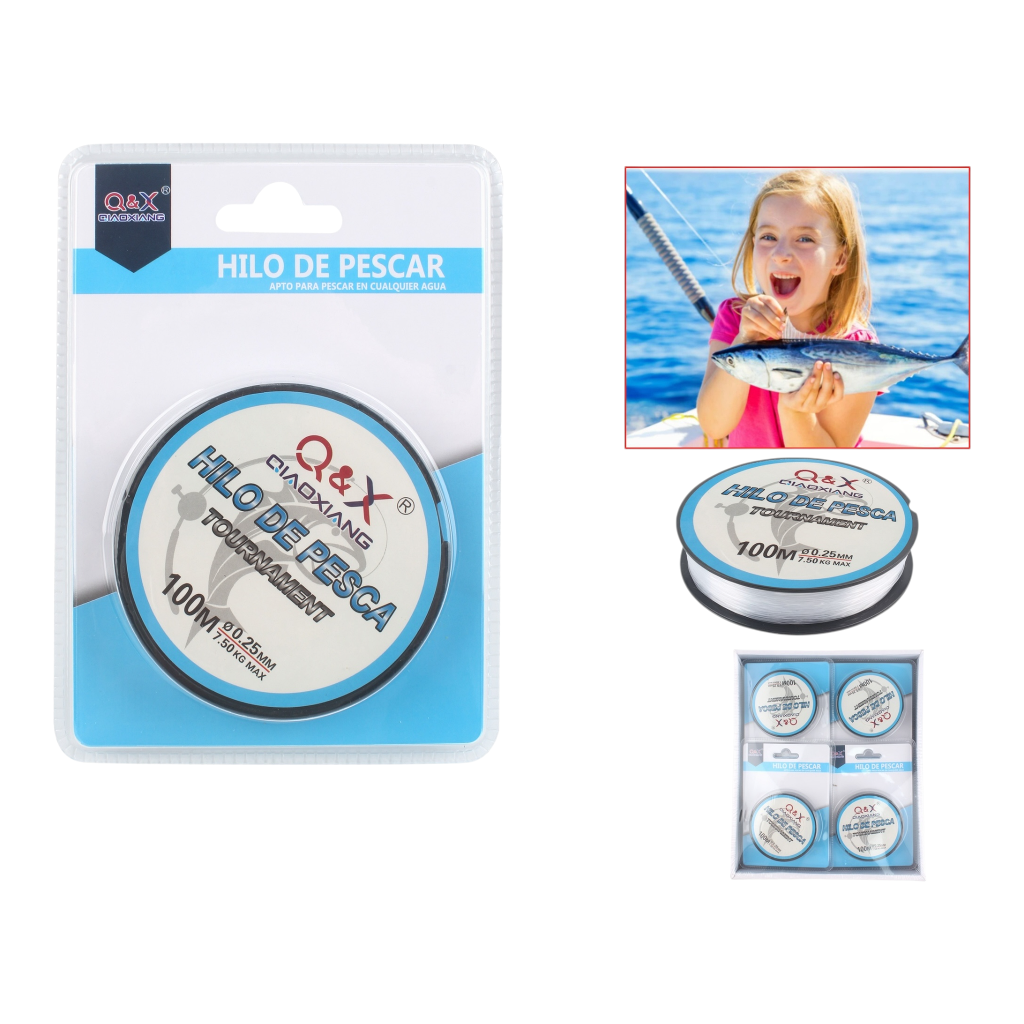 100M Línea de Pesca 0.25 mm