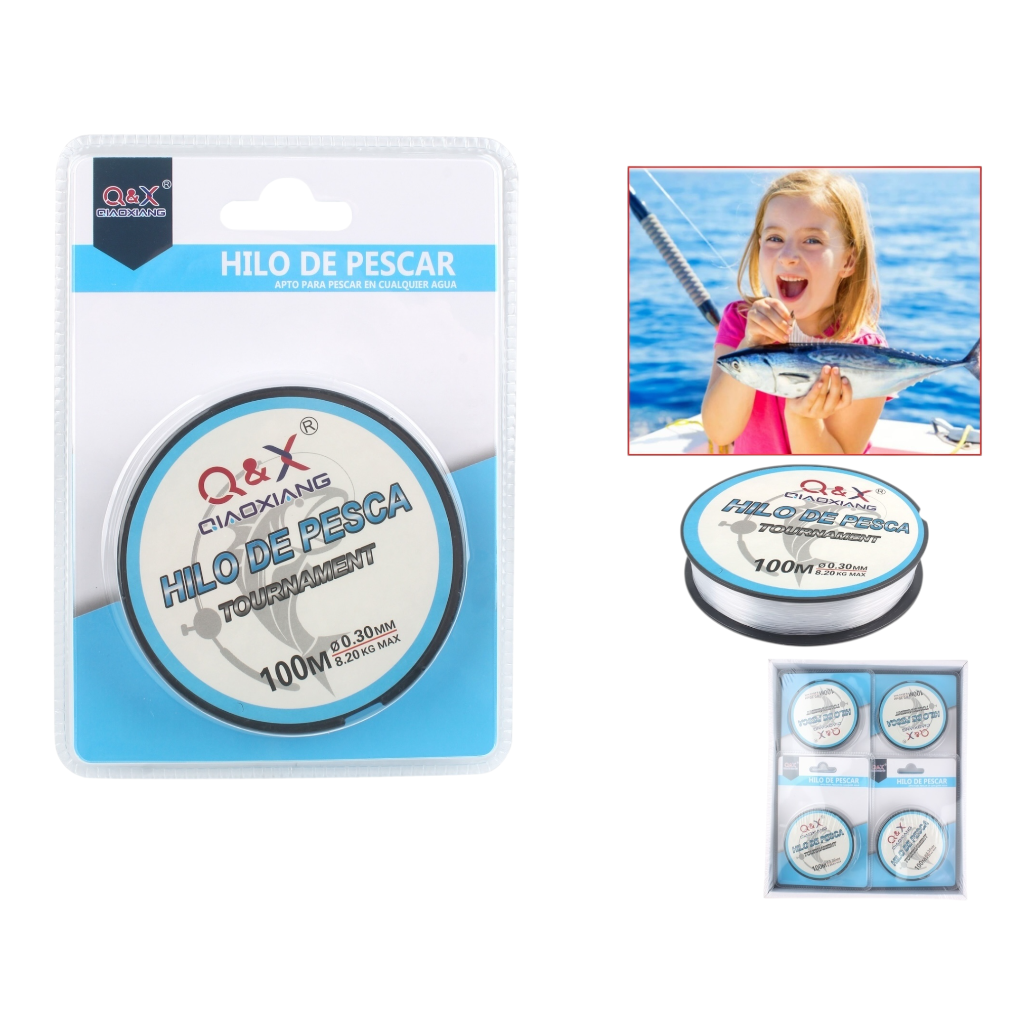 100M Línea de Pesca 0.30 mm