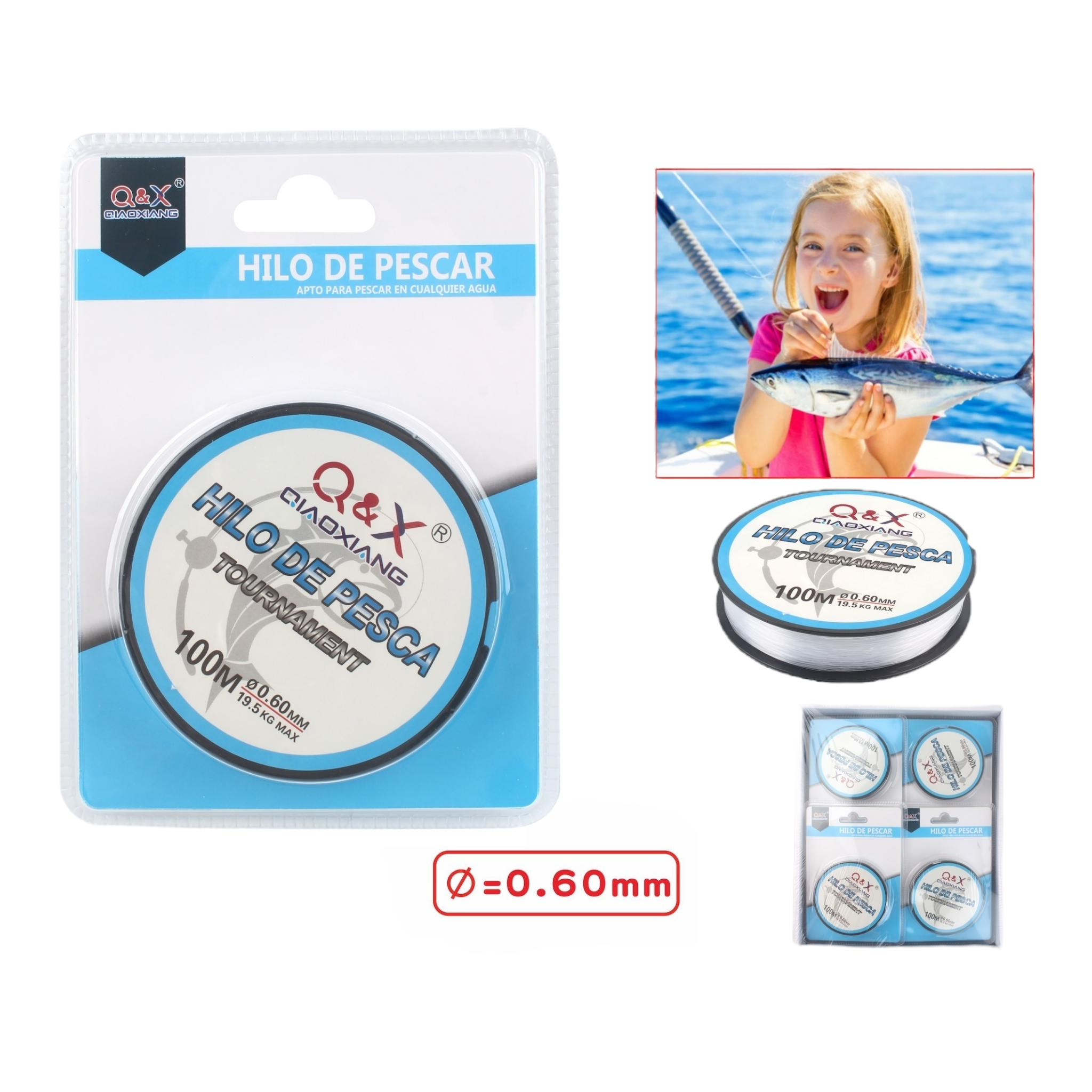 100M Línea de Pesca 0.60 mm