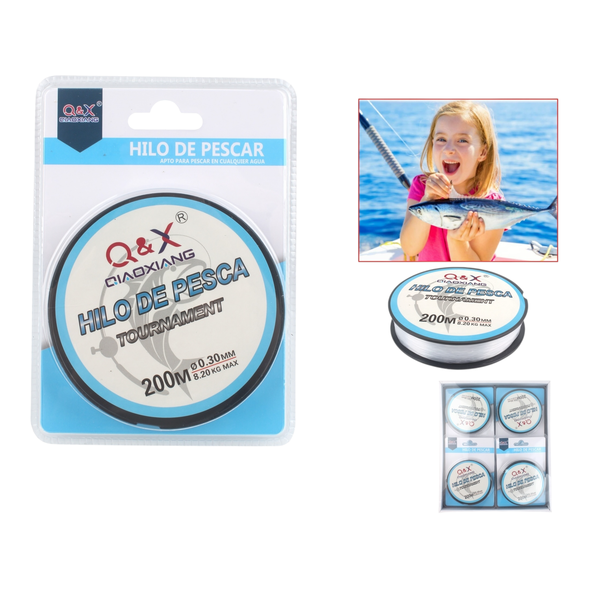 200M Línea de Pesca 0.30 mm