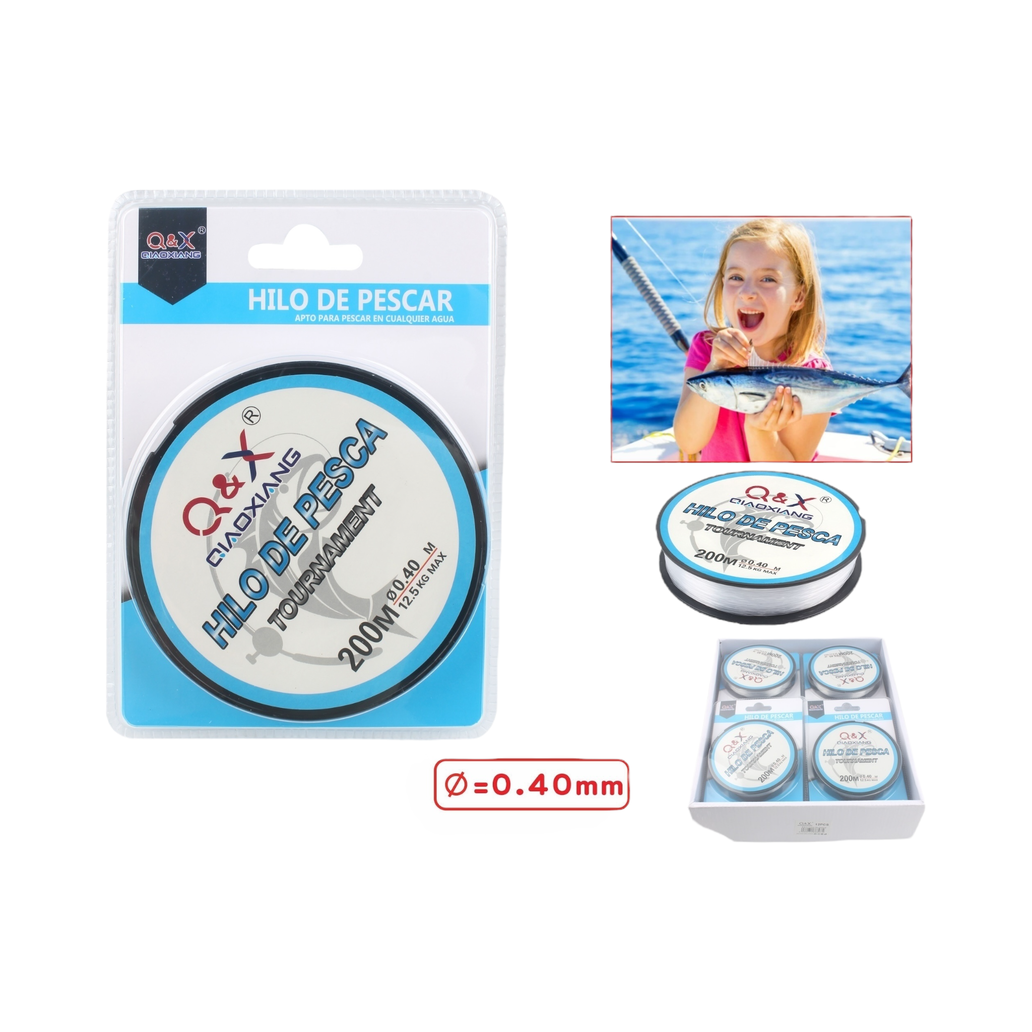 200M Línea de Pesca 0.40 mm