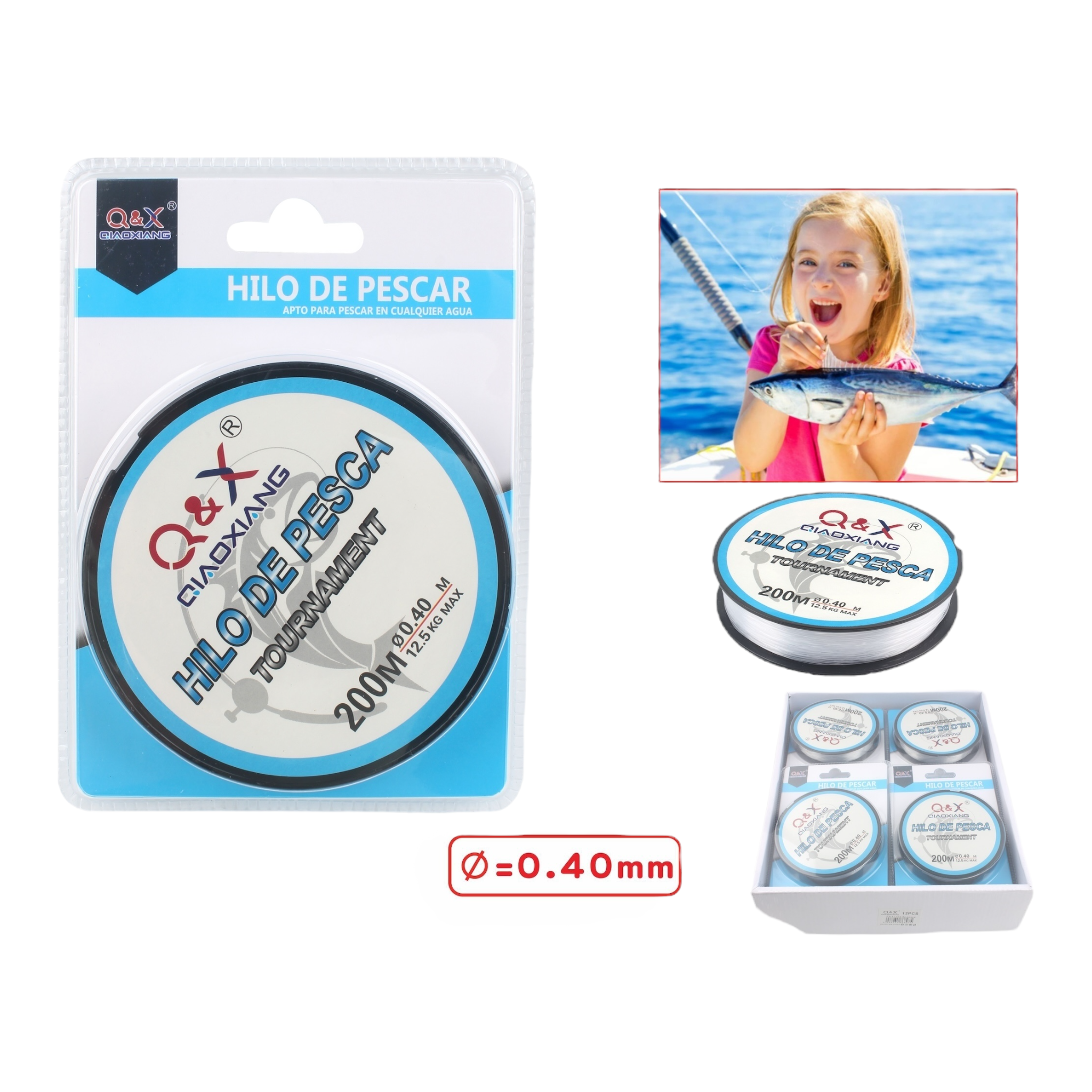 200M Línea de Pesca 0.40 mm