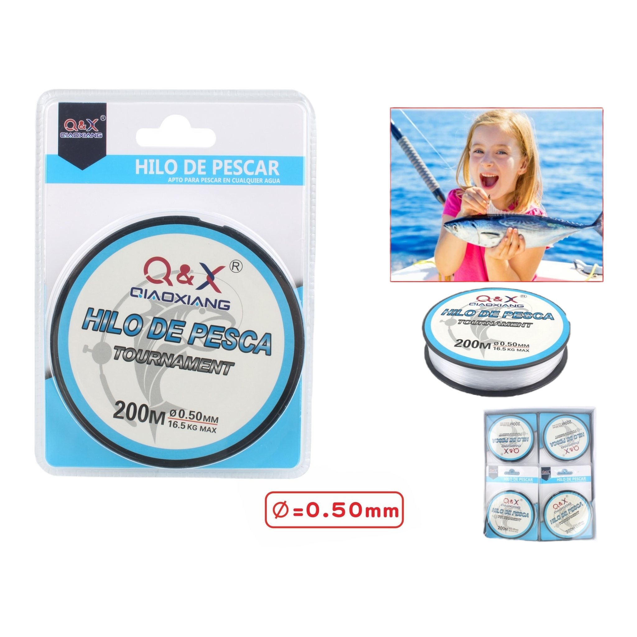 200M Línea de Pesca 0.50 mm