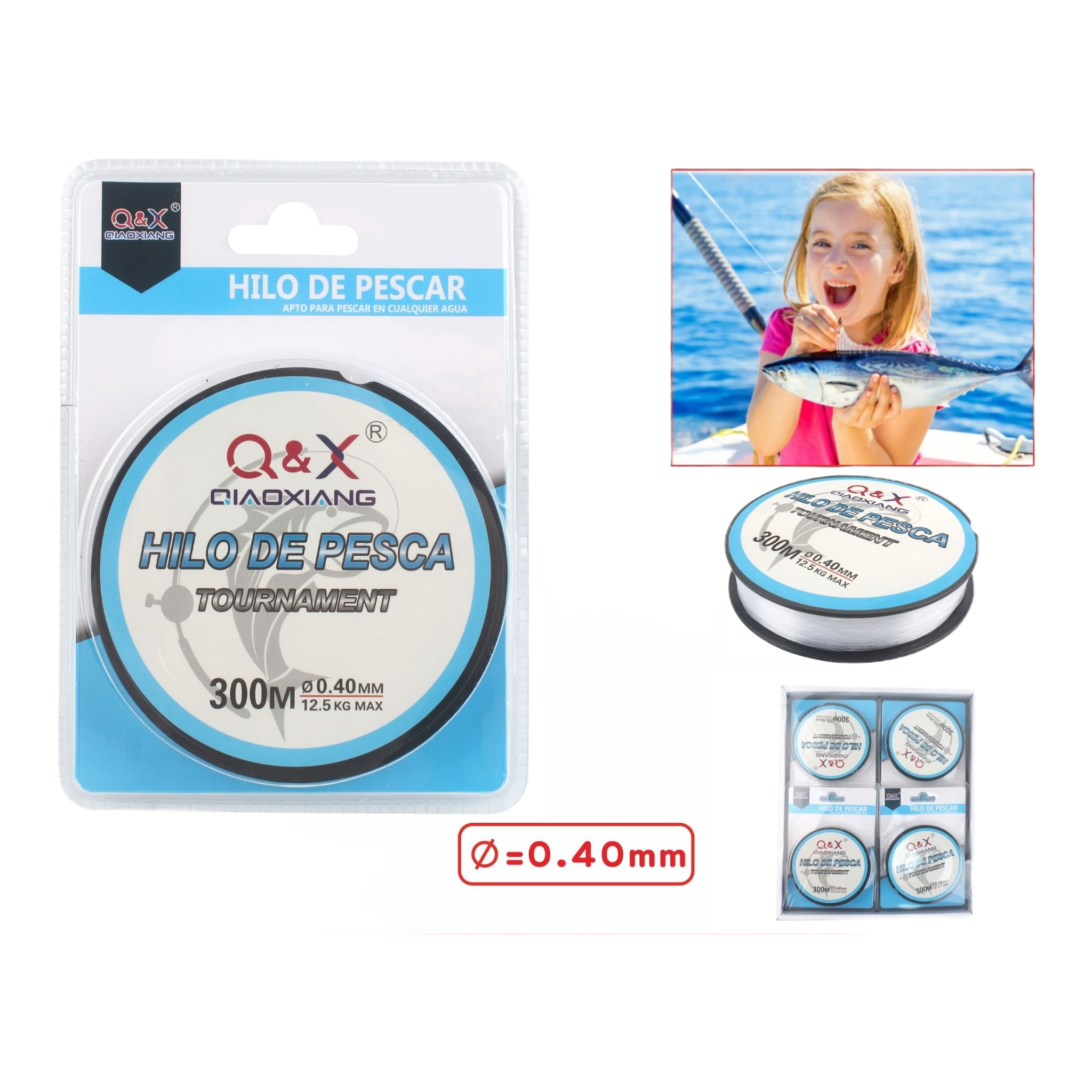 300M Línea de Pesca 0.40 mm