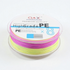 línea de pesca multifilamento 8X colorida 0.25mm Qiaoxiang