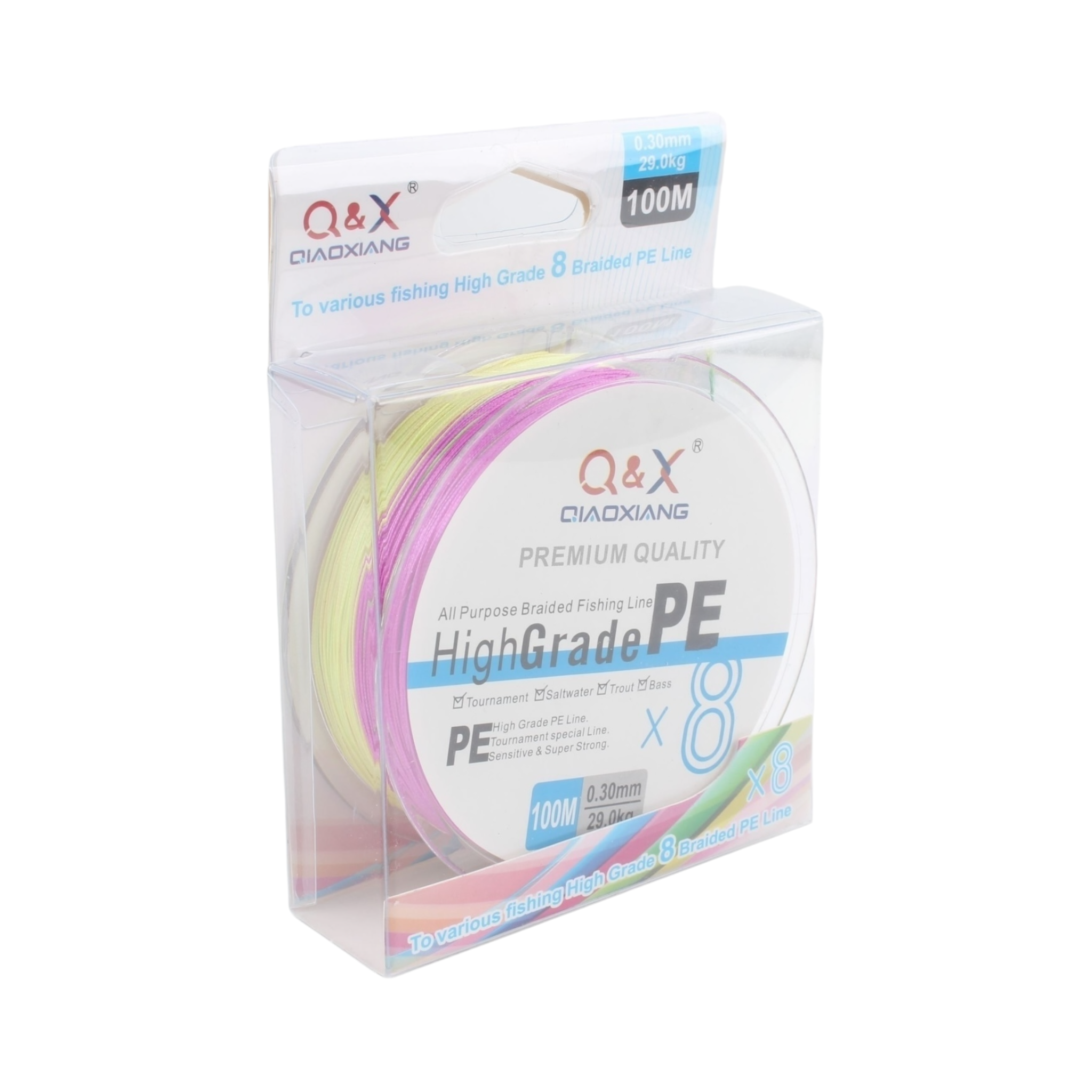 100M Línea Multifilamento 8X Color 0.30 mm