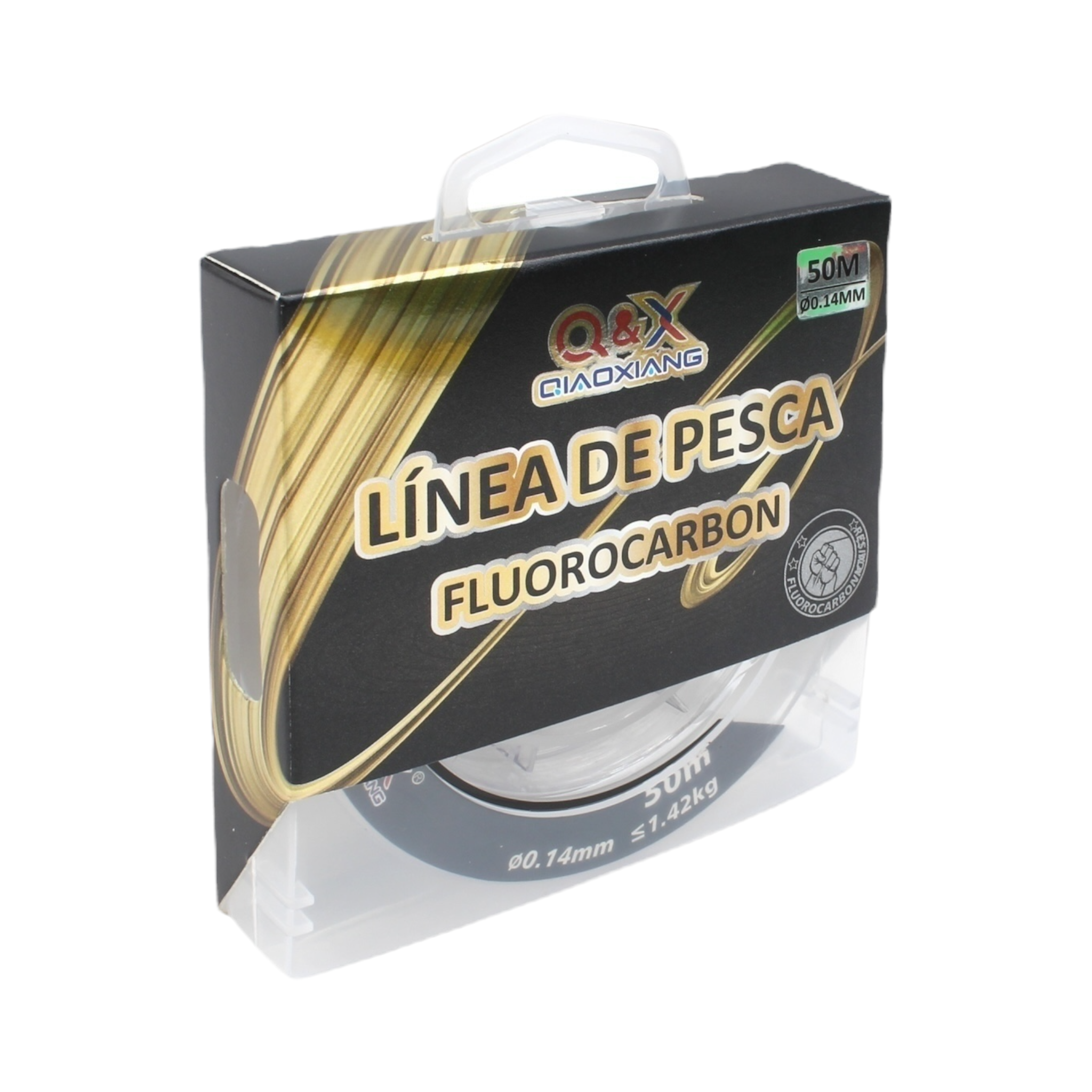 50M Línea de Fluorocarbono 0.14 mm