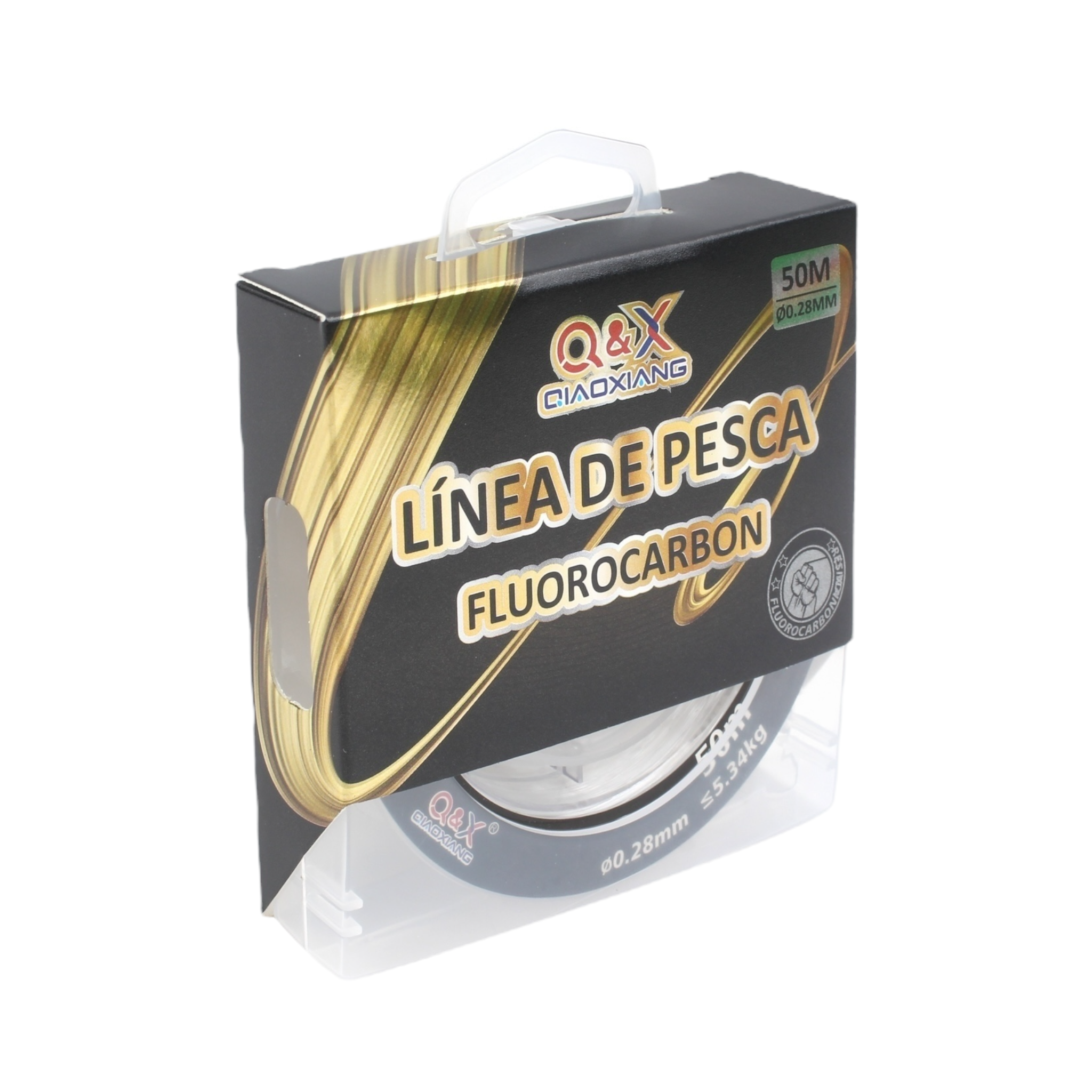 50M Línea de Fluorocarbono 0.28 mm