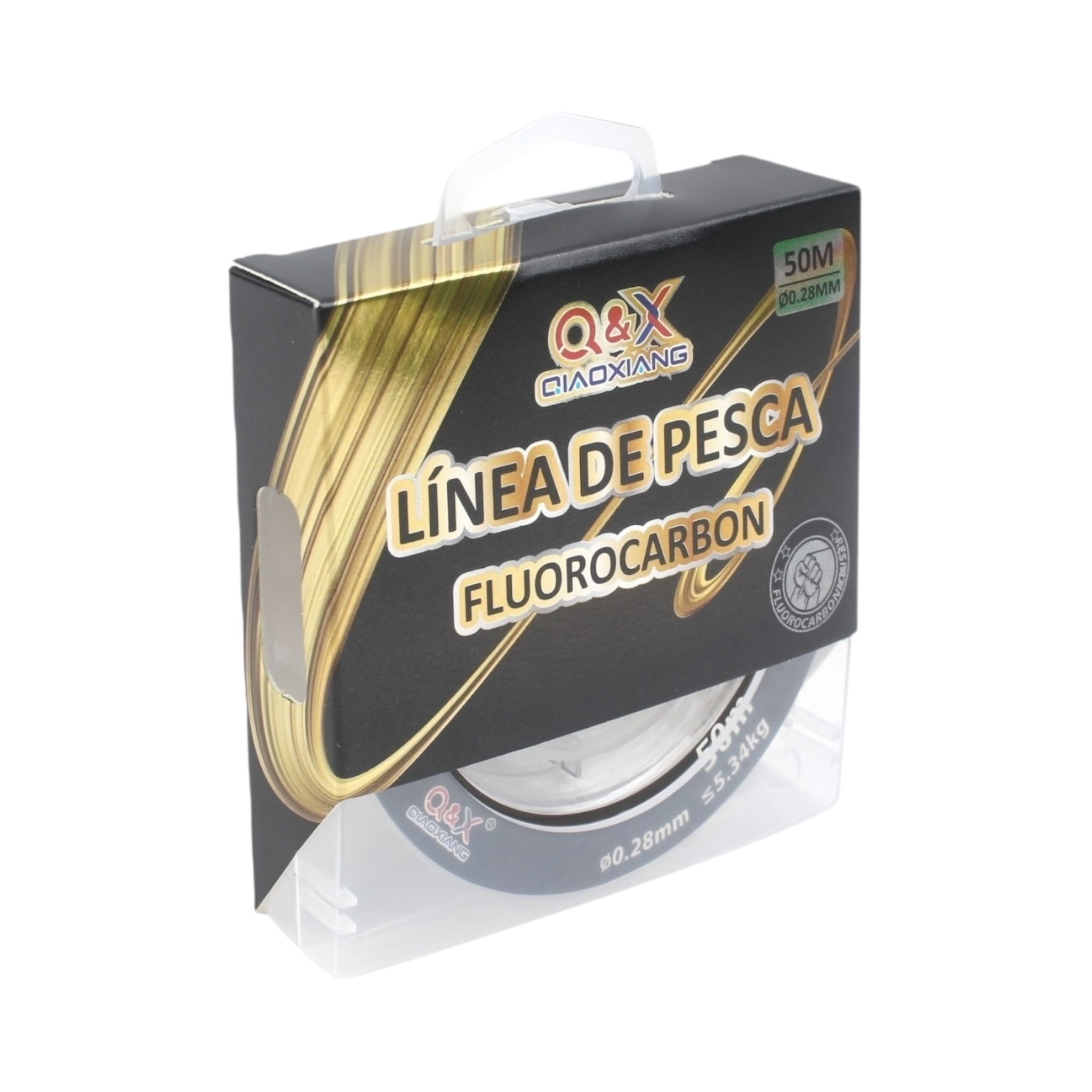 50M Línea de Fluorocarbono 0.28 mm