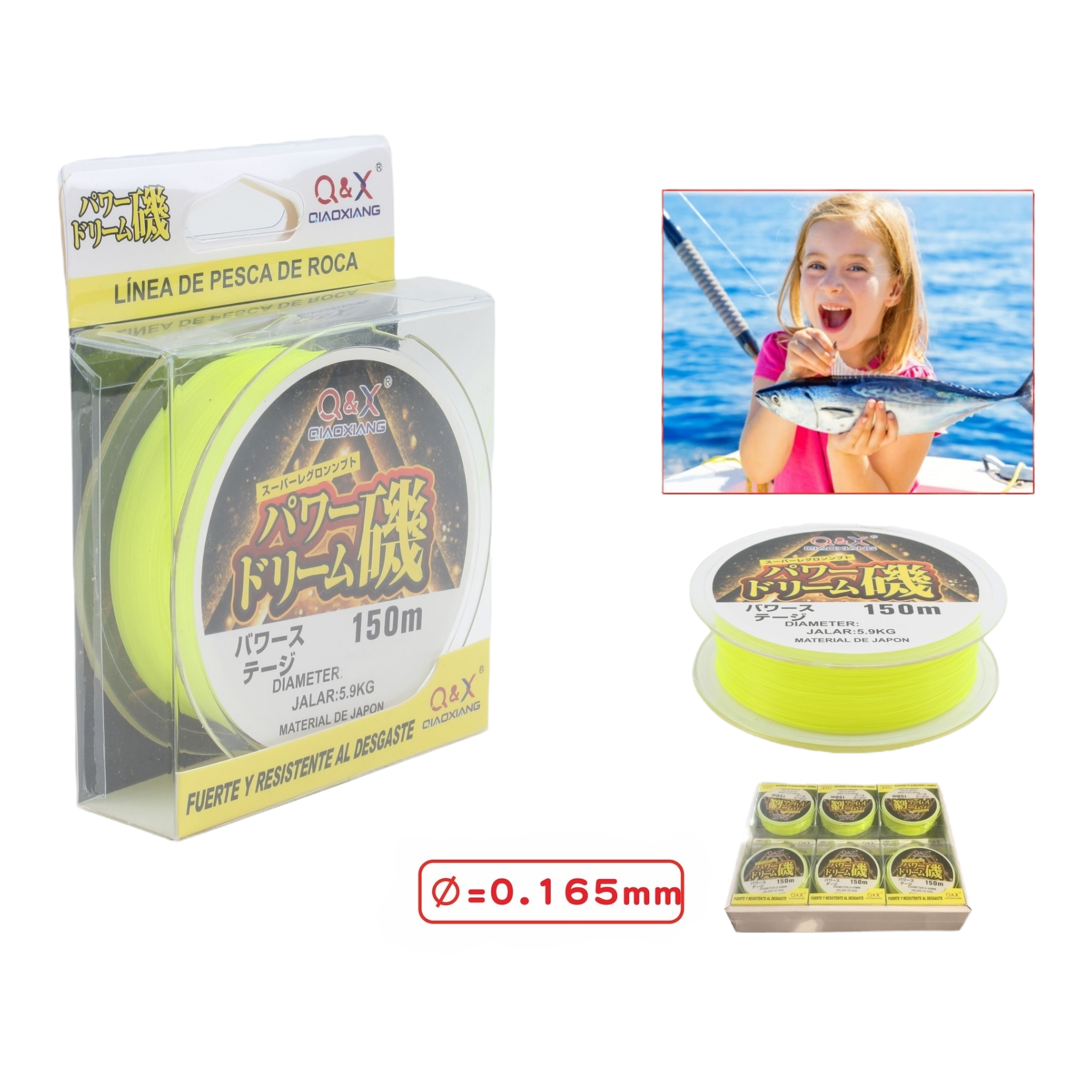 150M Línea Resistente al Desgaste 0.165 mm