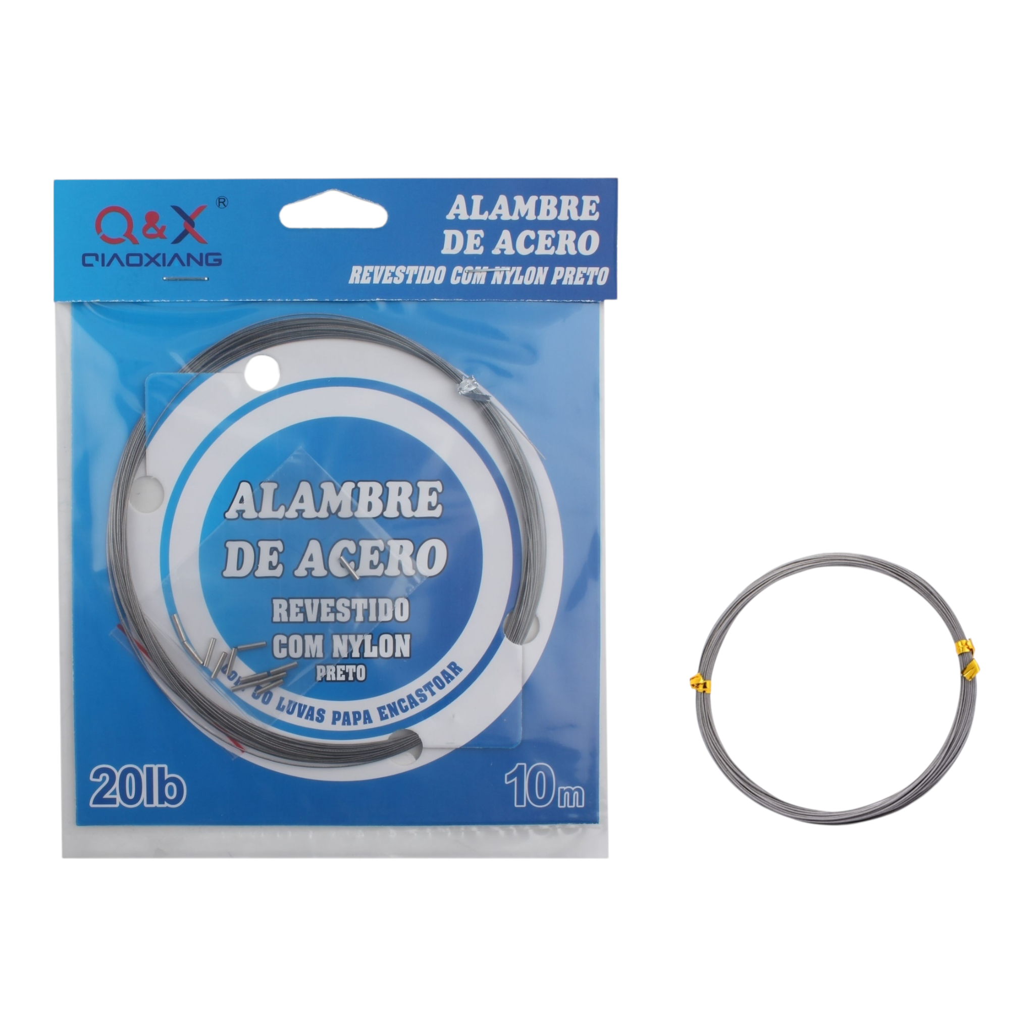 10M Cable de Acero para Pesca Marina 20LB
