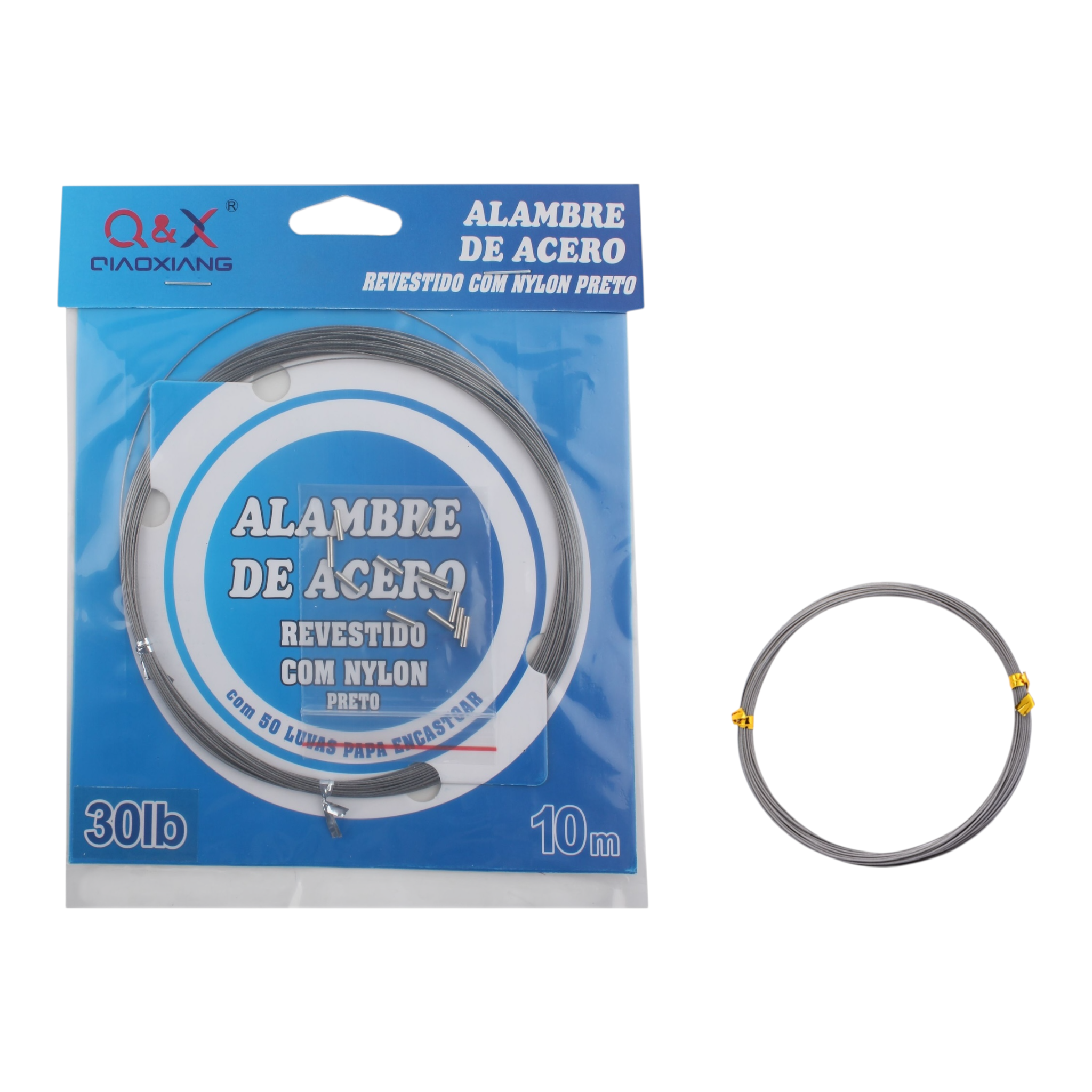 10M Cable de Acero para Pesca Marina 30LB