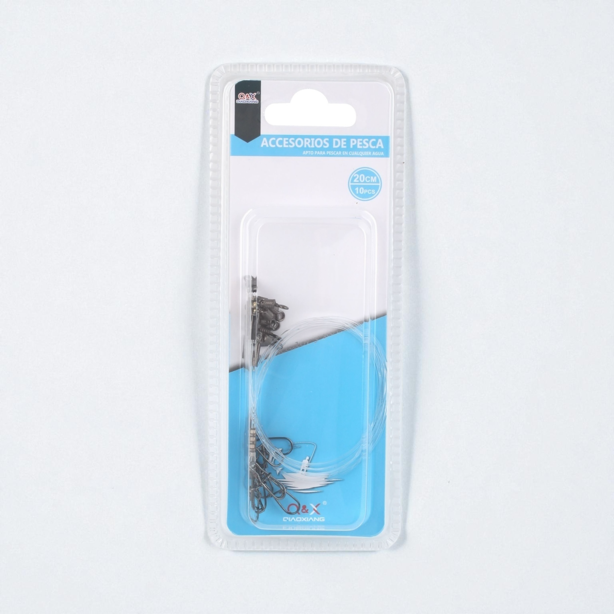 línea de nylon con nudo prearmada 20cm 10 piezas Qiaoxiang