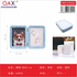 Portarretratos Doble Plegable Para Huellas De Mascota Y Bebé - Mod 8825-cw
