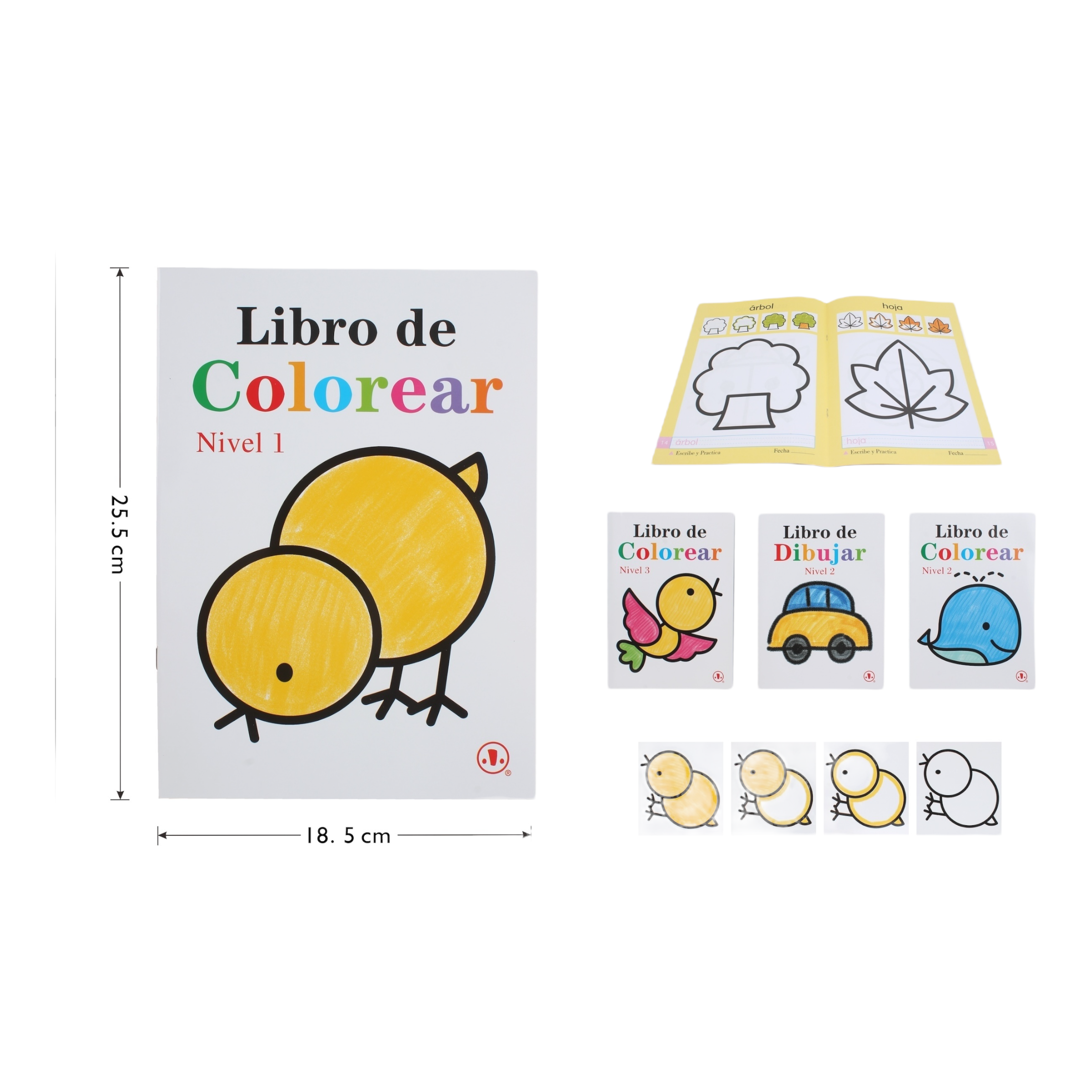 Libro para Colorear de Actividades Infantiles – Motricidad Fina