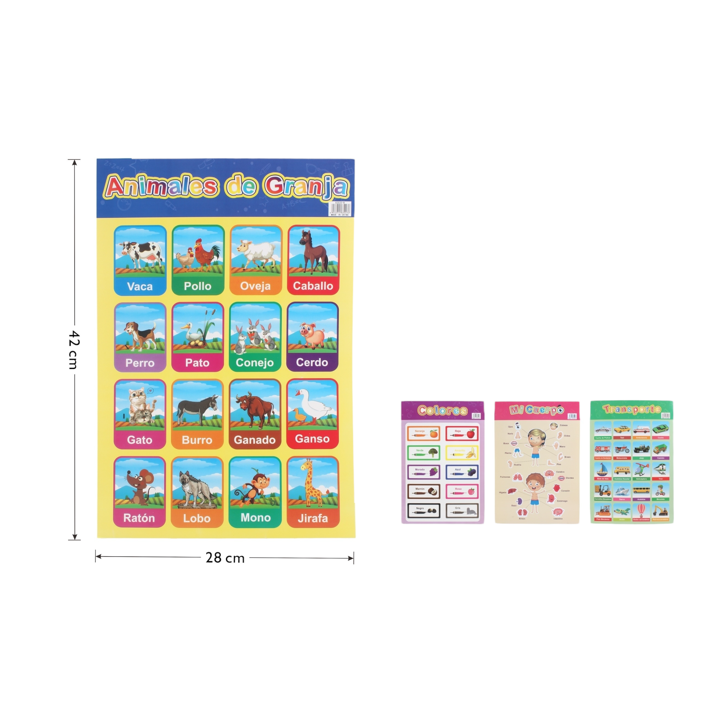 Póster Educativo Infantil Mixto – Contenidos Combinados