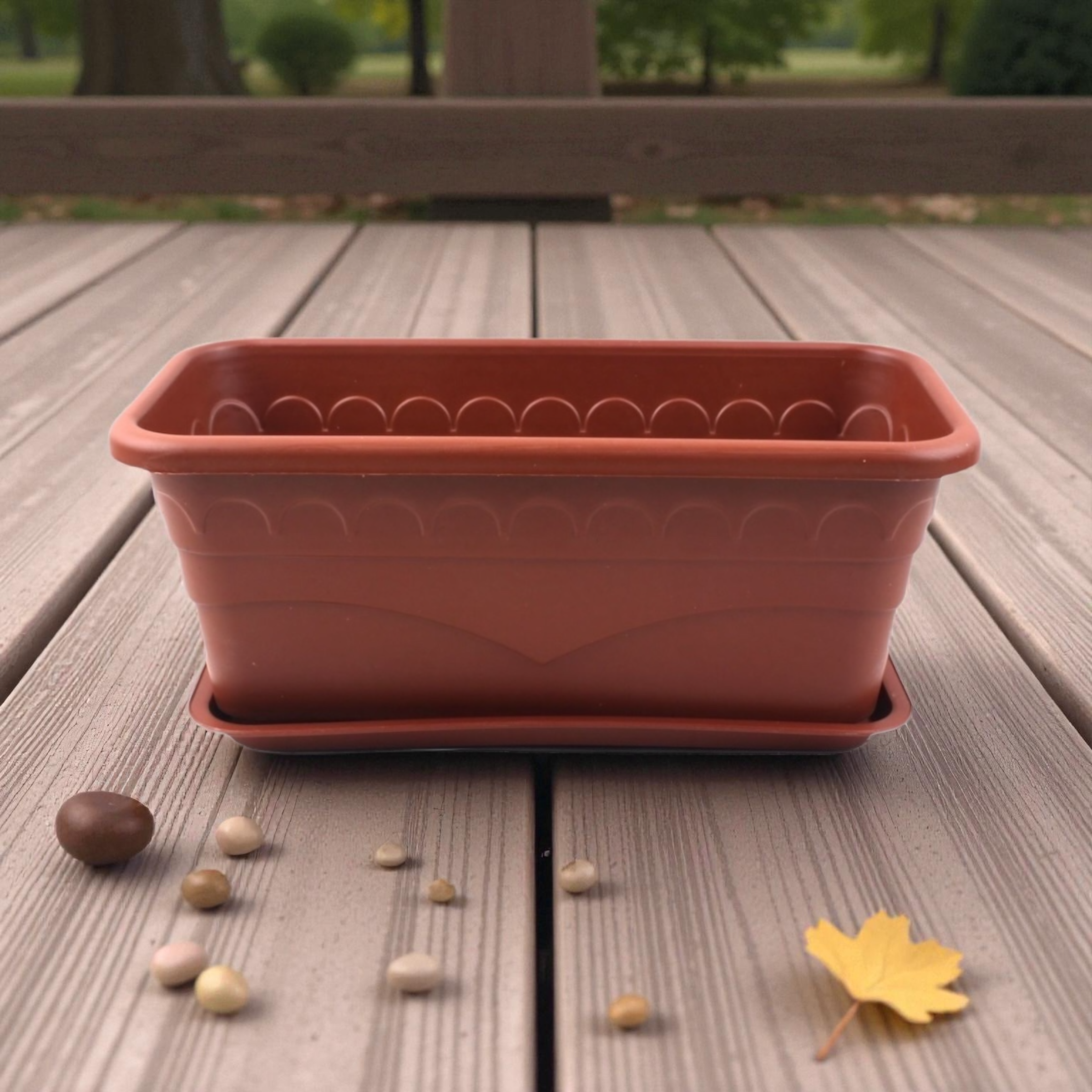 Macetero plástico JX8602 29.5×15.5×13 cm