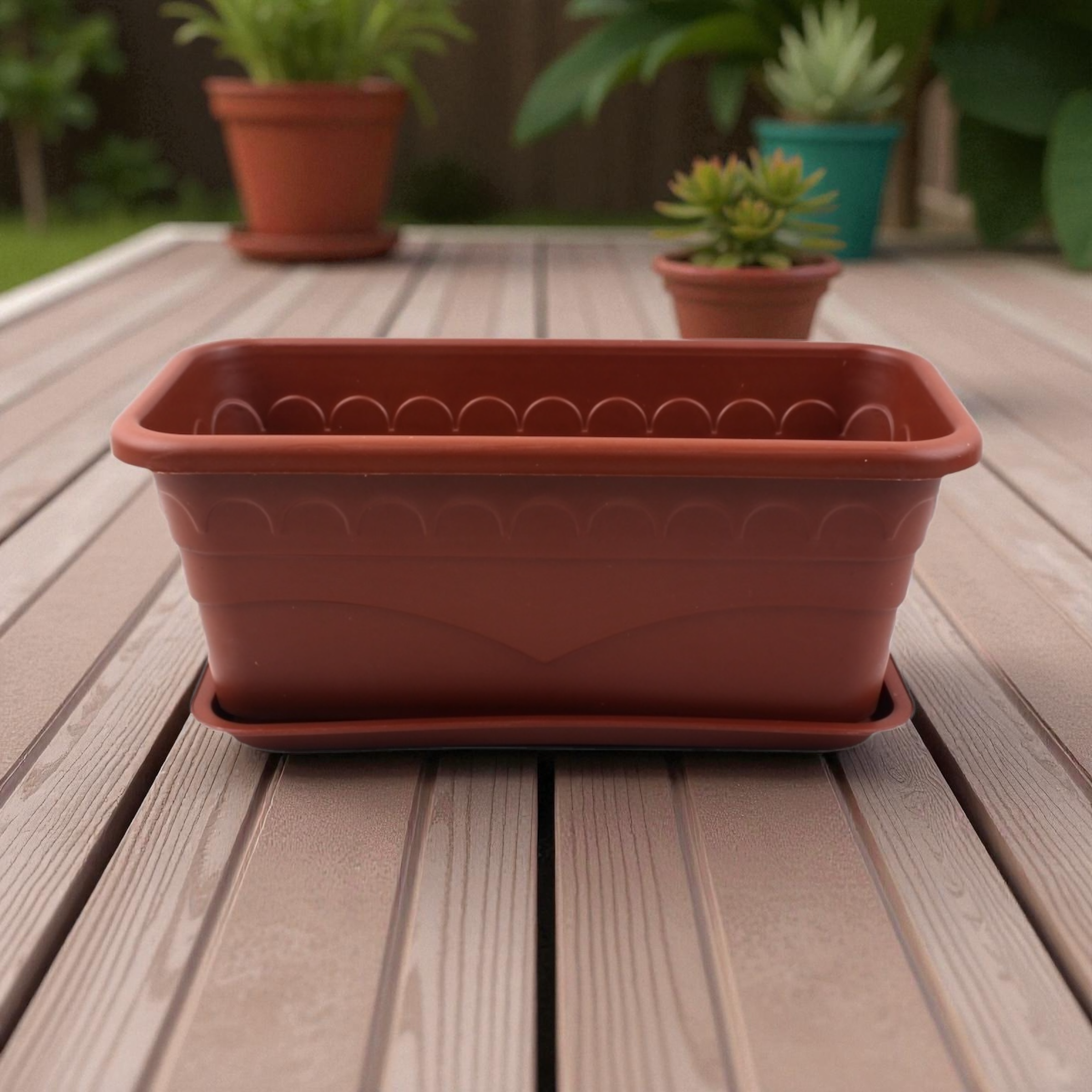 Macetero plástico 8603 34.8×18 cm